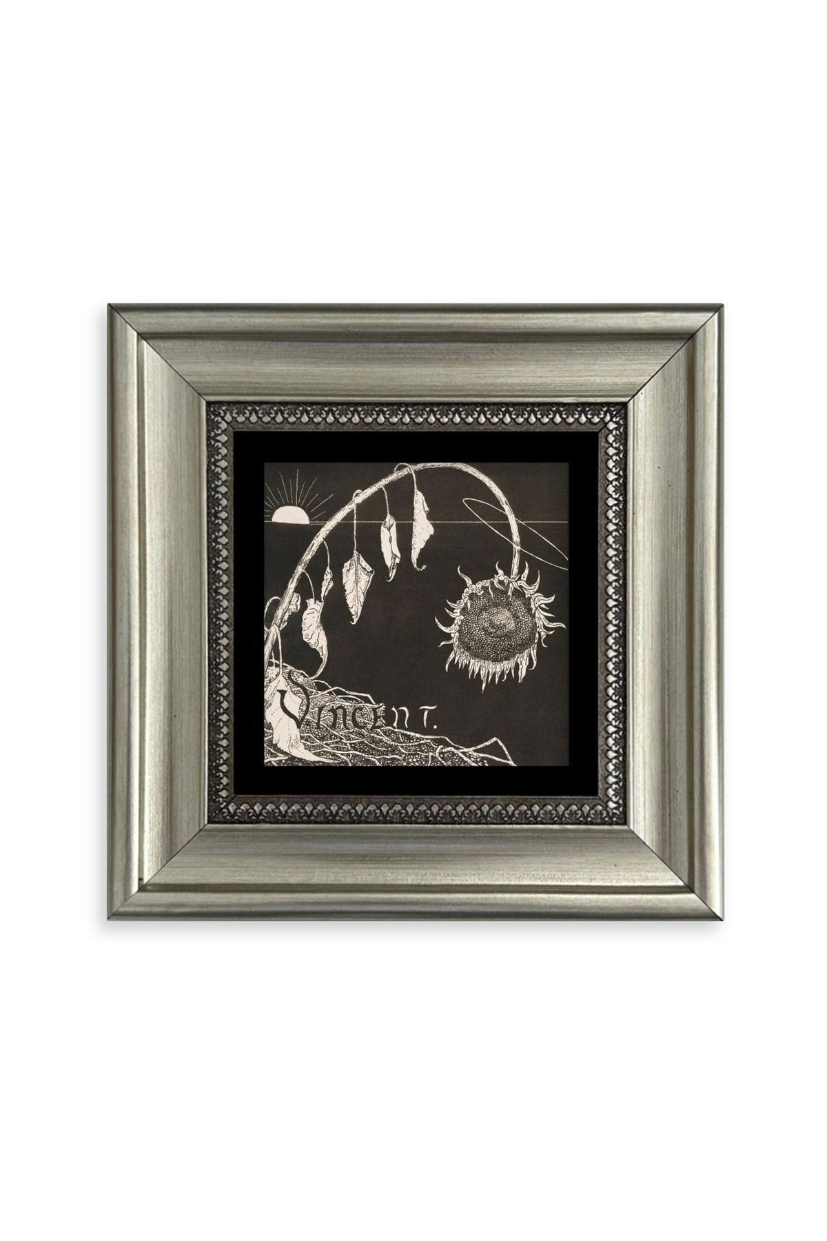 Van Gogh Çerçeveli Taş Tablo 20 cm