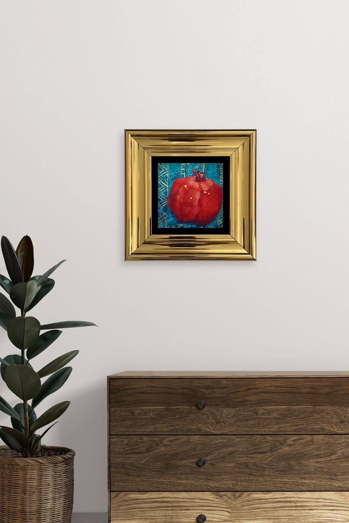 Bereket Narı Çerçeveli Taş Tablo 20 cm