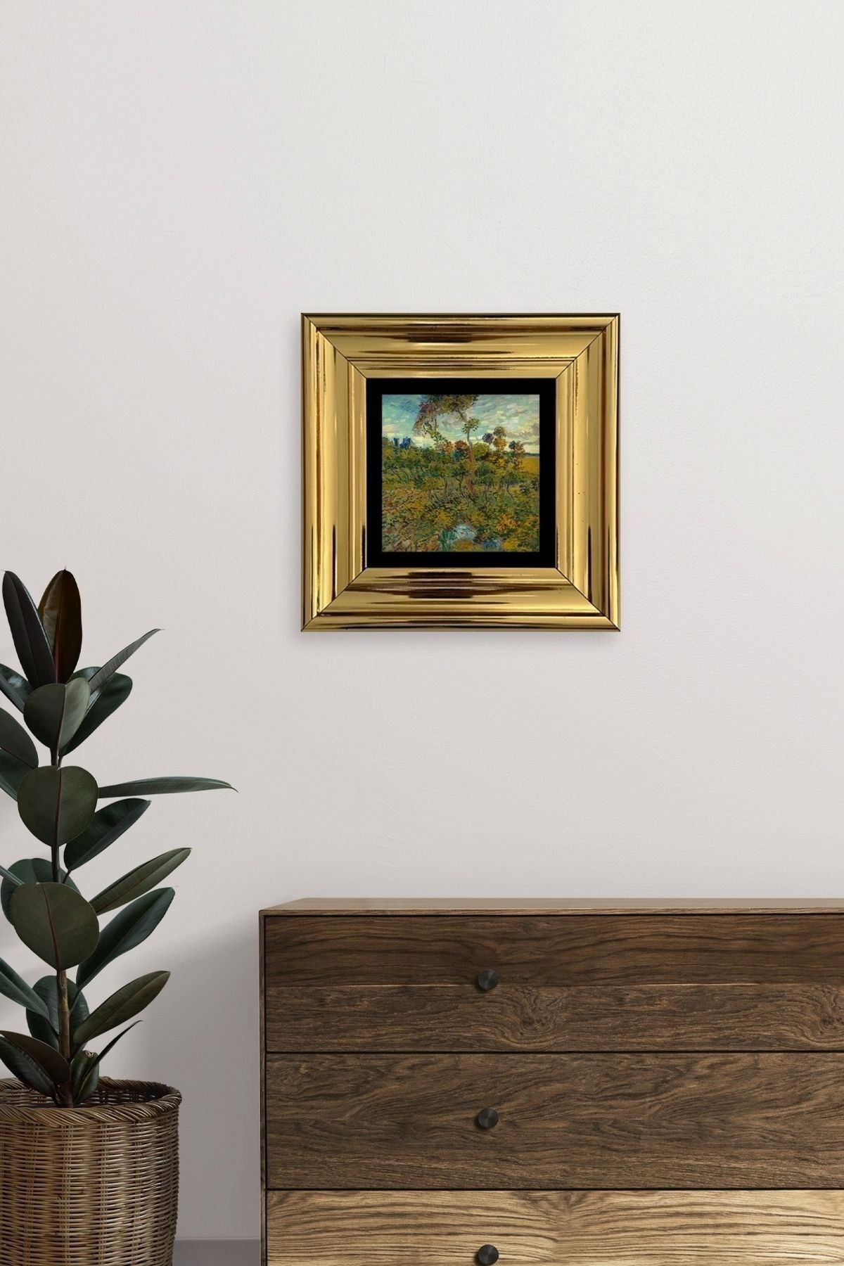 Manzara Çerçeveli Taş Tablo 20 cm