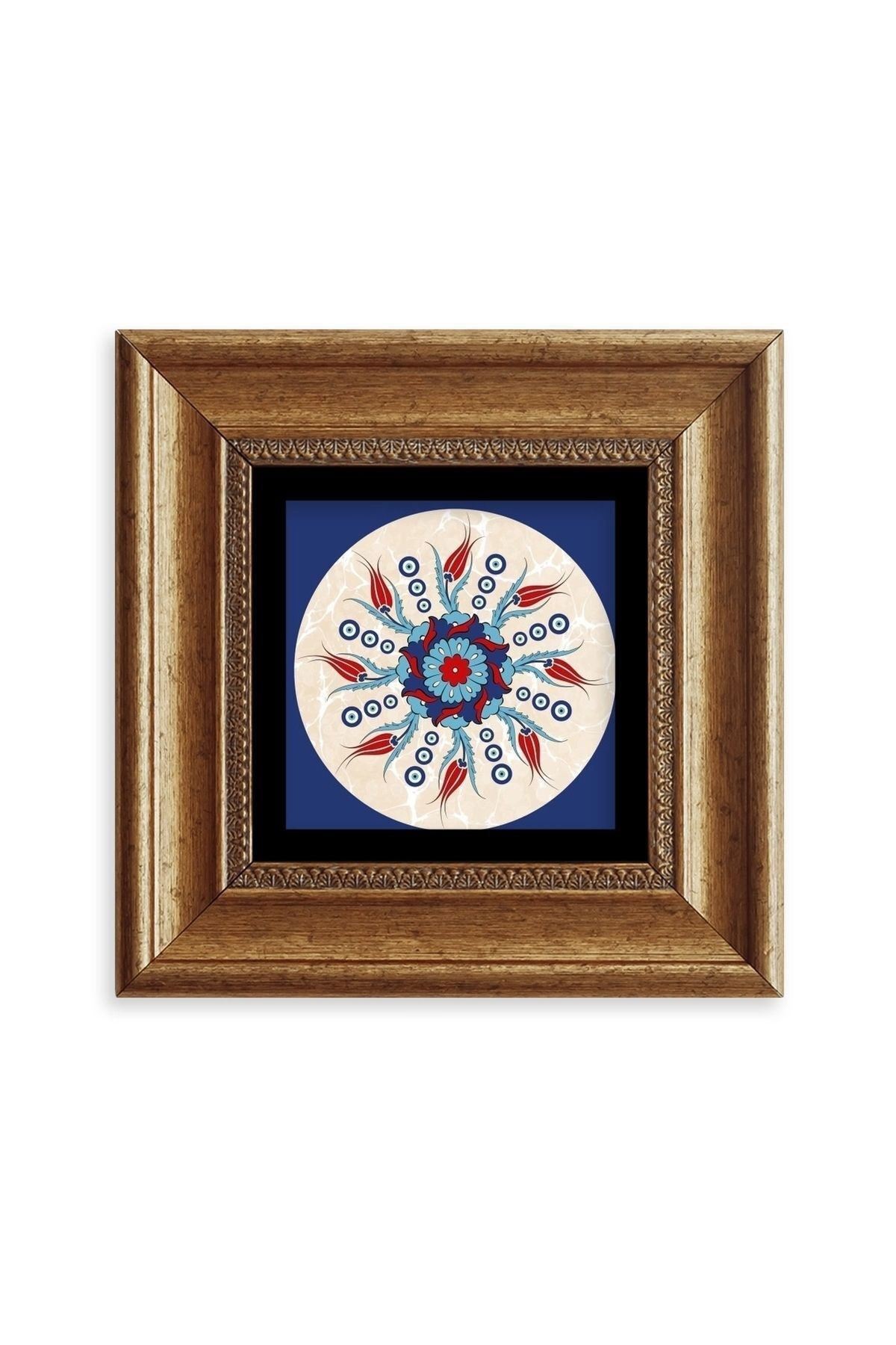 Selçuklu Motif Çerçeveli Taş Tablo 20 cm