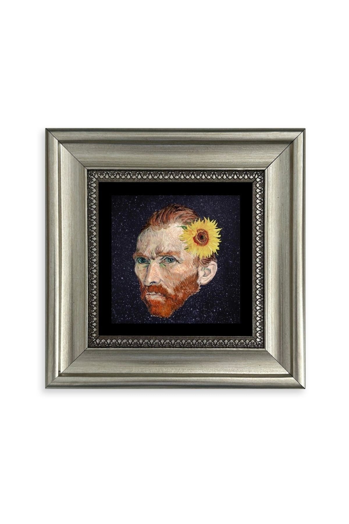Van Gogh Çerçeveli Taş Tablo 20 cm