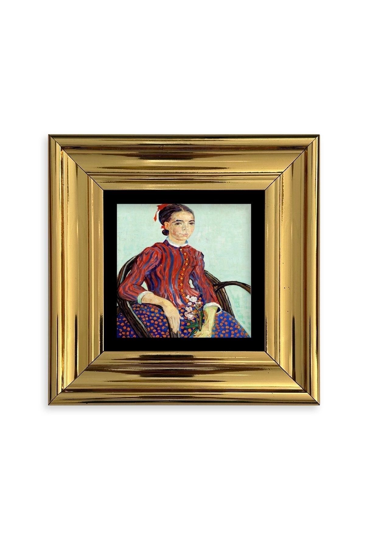 Van Gogh Çerçeveli Taş Tablo 20 cm