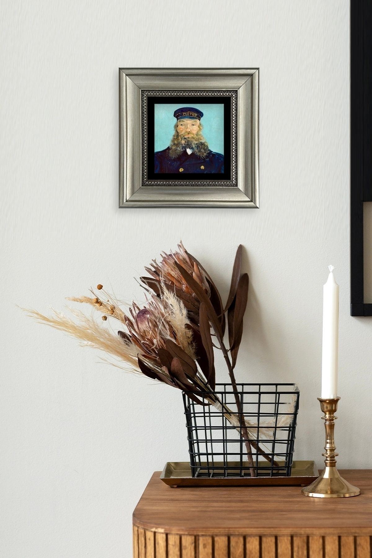 Van Gogh Çerçeveli Taş Tablo 20 cm