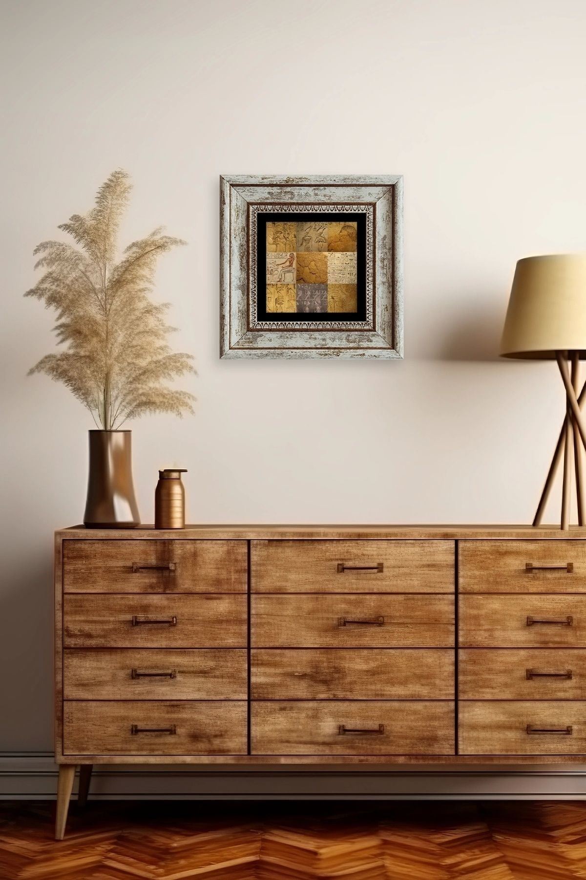 Mozaik Çerçeveli Taş Tablo 20 cm