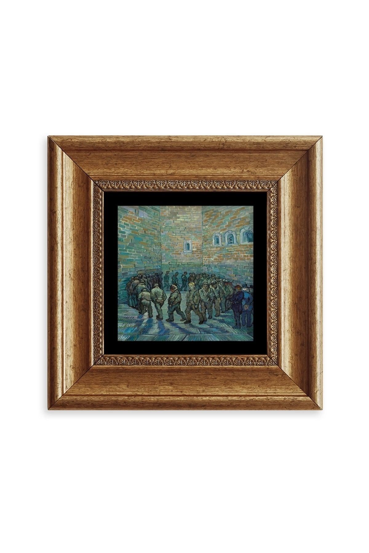 Van Gogh Çerçeveli Taş Tablo 20 cm