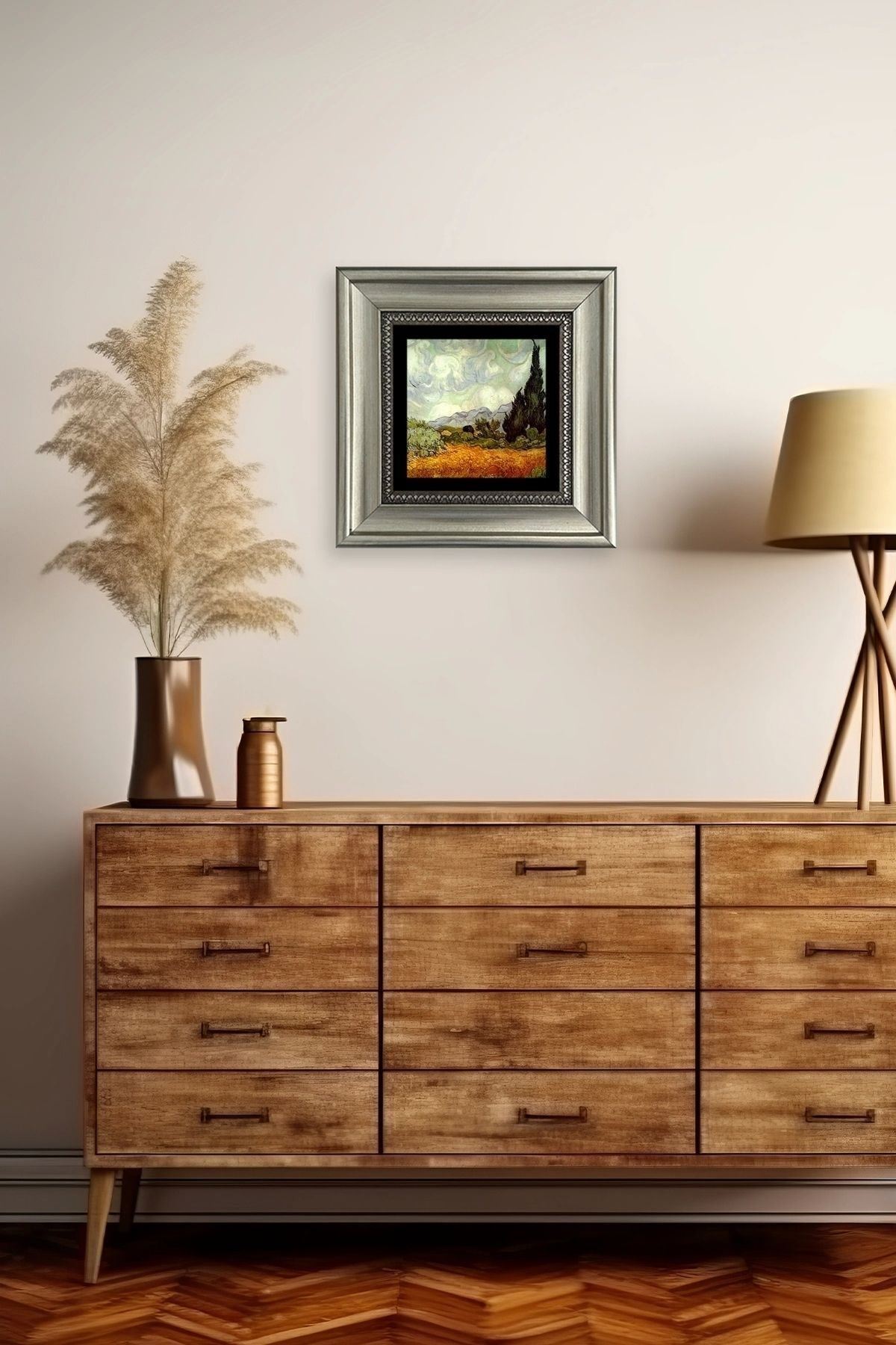 Gustav Klimpt Çerçeveli Taş Tablo 20 cm