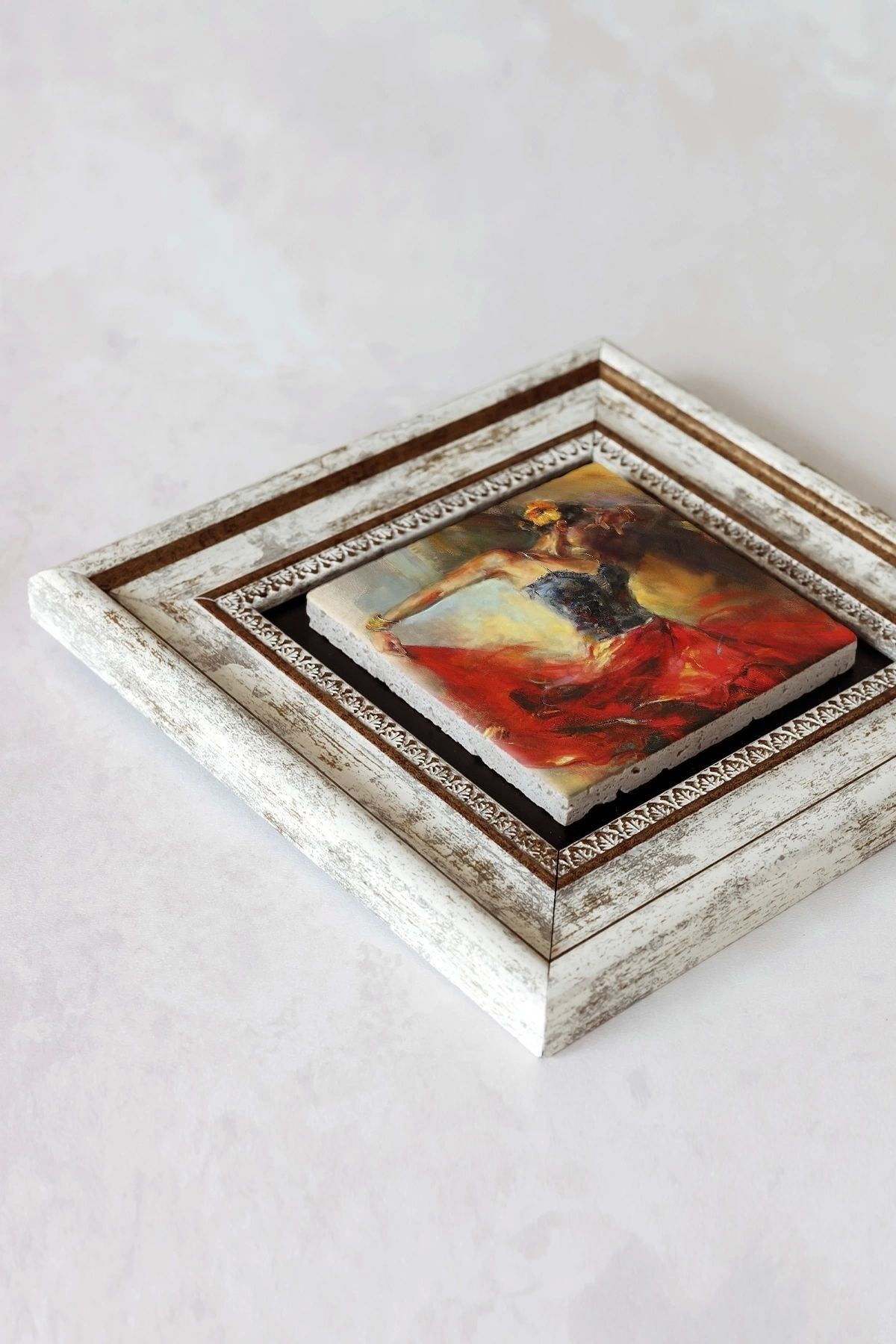 Dans Çerçeveli Taş Tablo , Çerçeveli Taş Duvar Dekoru-enkcrcvtbl-00152 20 cm