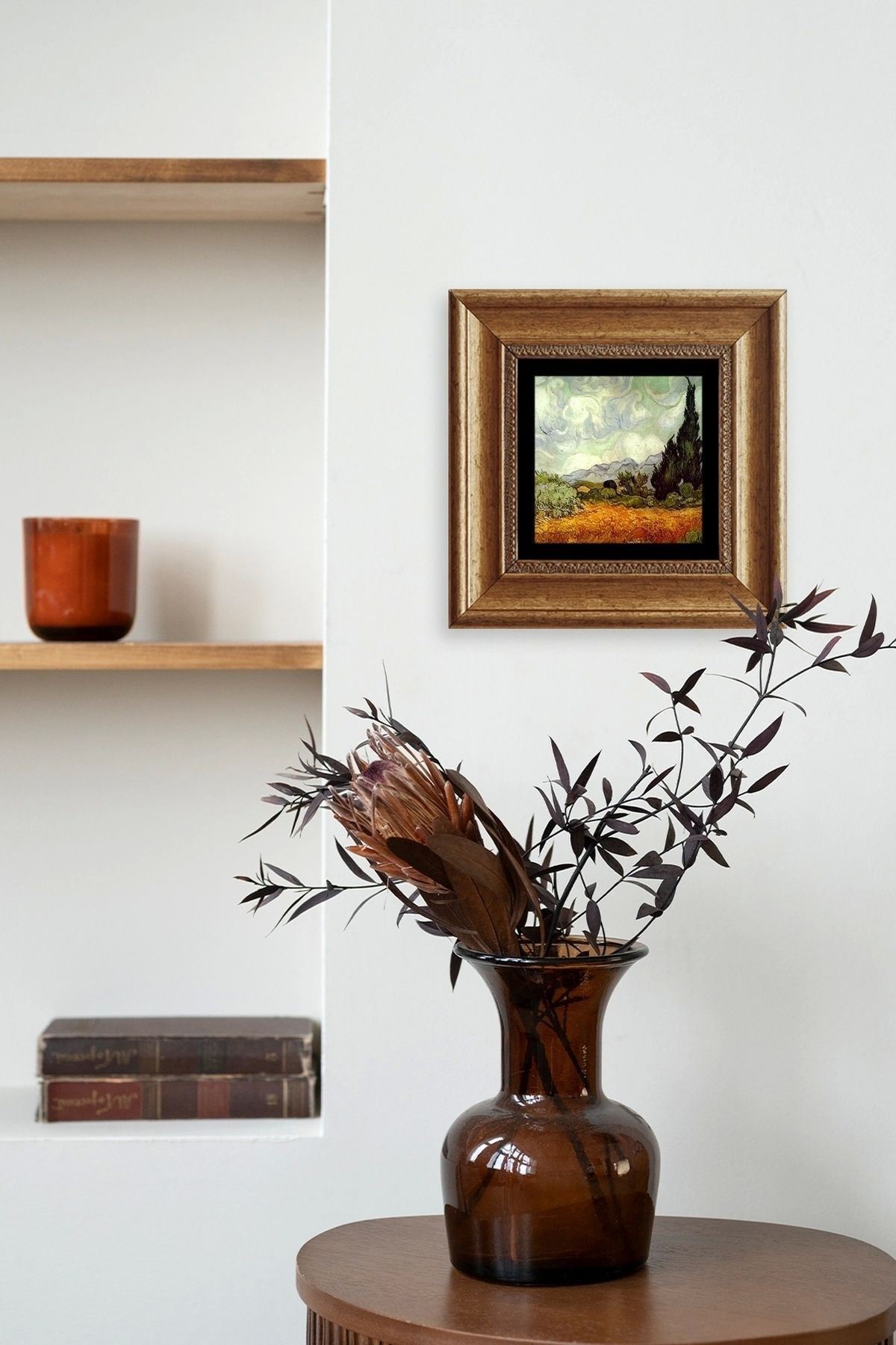 Gustav Klimpt Çerçeveli Taş Tablo 20 cm