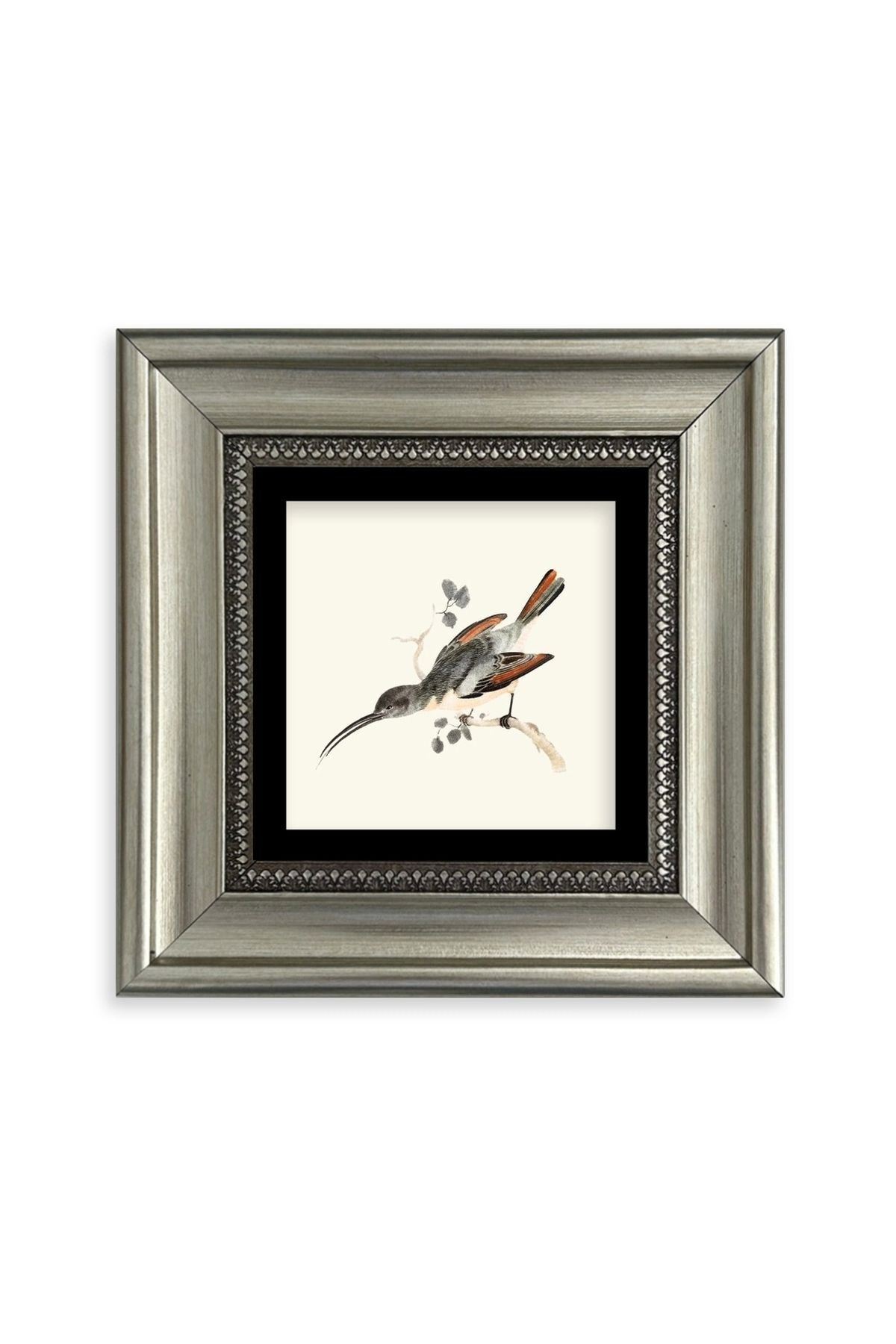 Uzun Gaga Çerçeveli Taş Tablo 20 cm