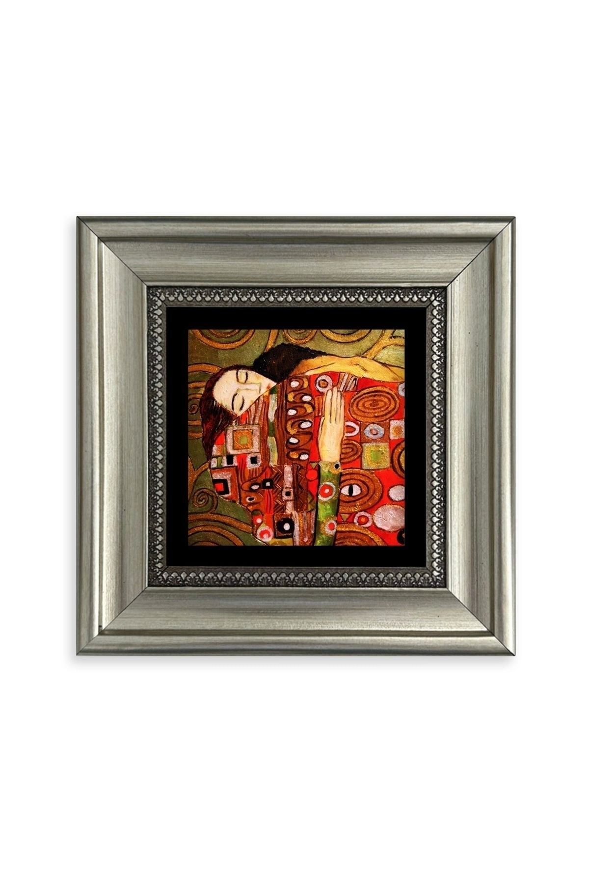 Gustav Klimpt Çerçeveli Taş Tablo 20 cm