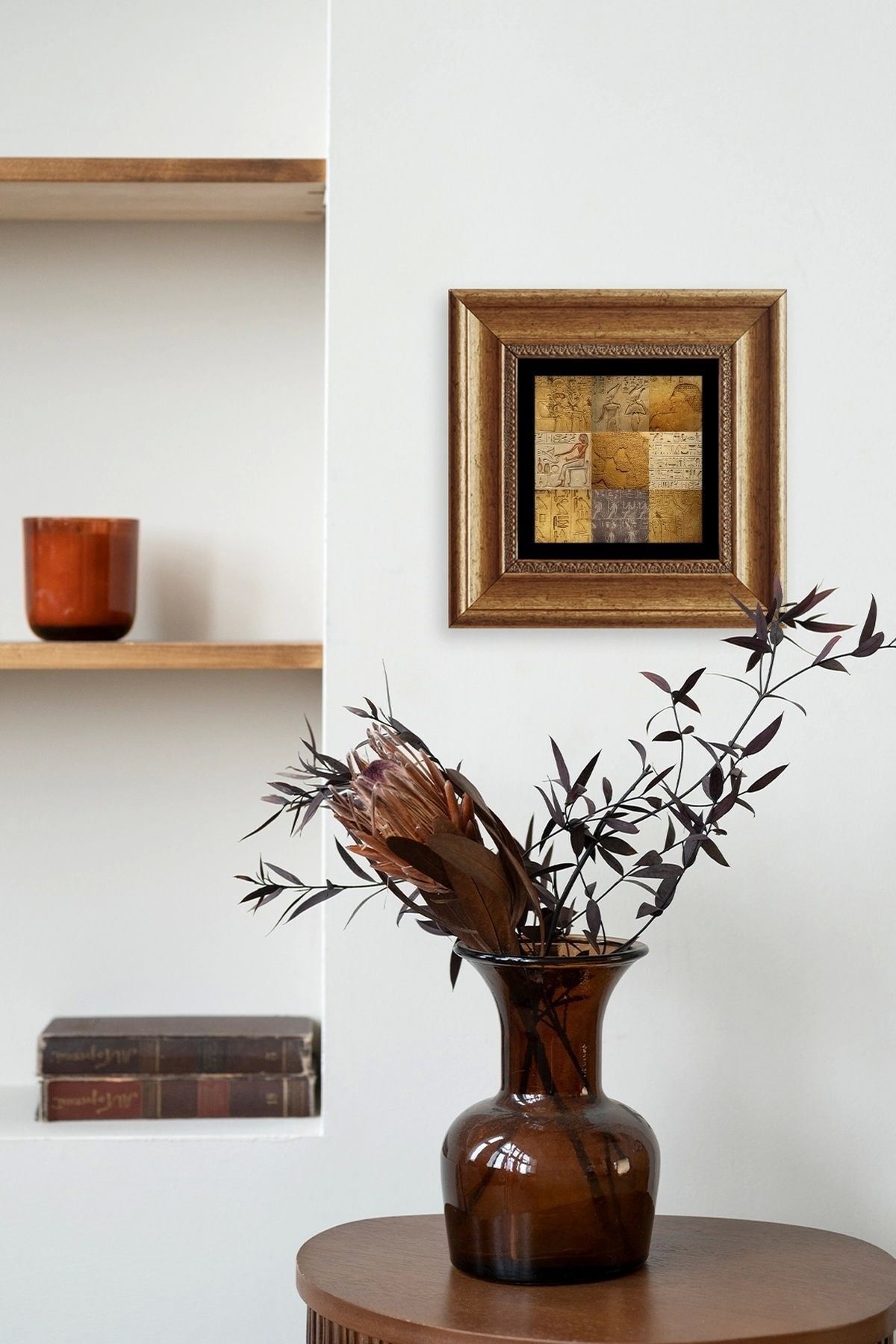 Mozaik Çerçeveli Taş Tablo 20 cm