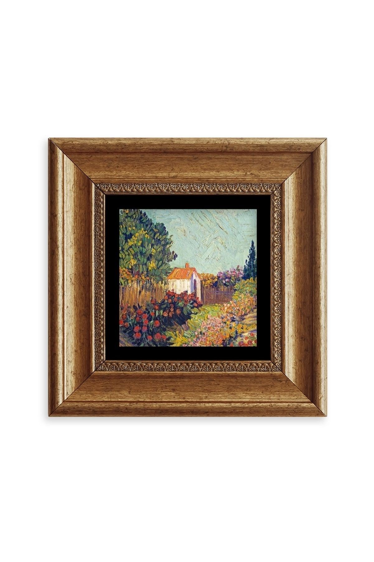 Van Gogh Çerçeveli Taş Tablo 20 cm
