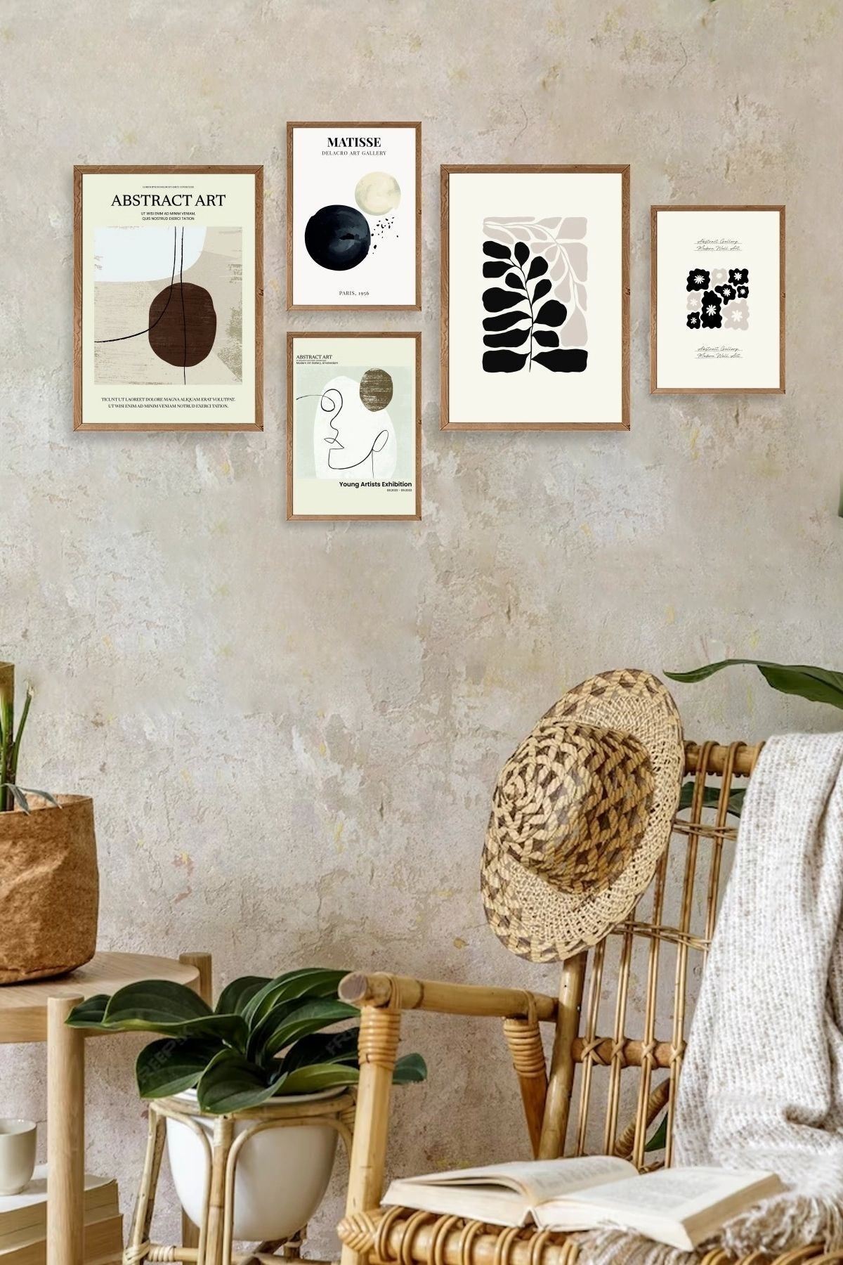 Matisse 5'li Tablo 30 x 40