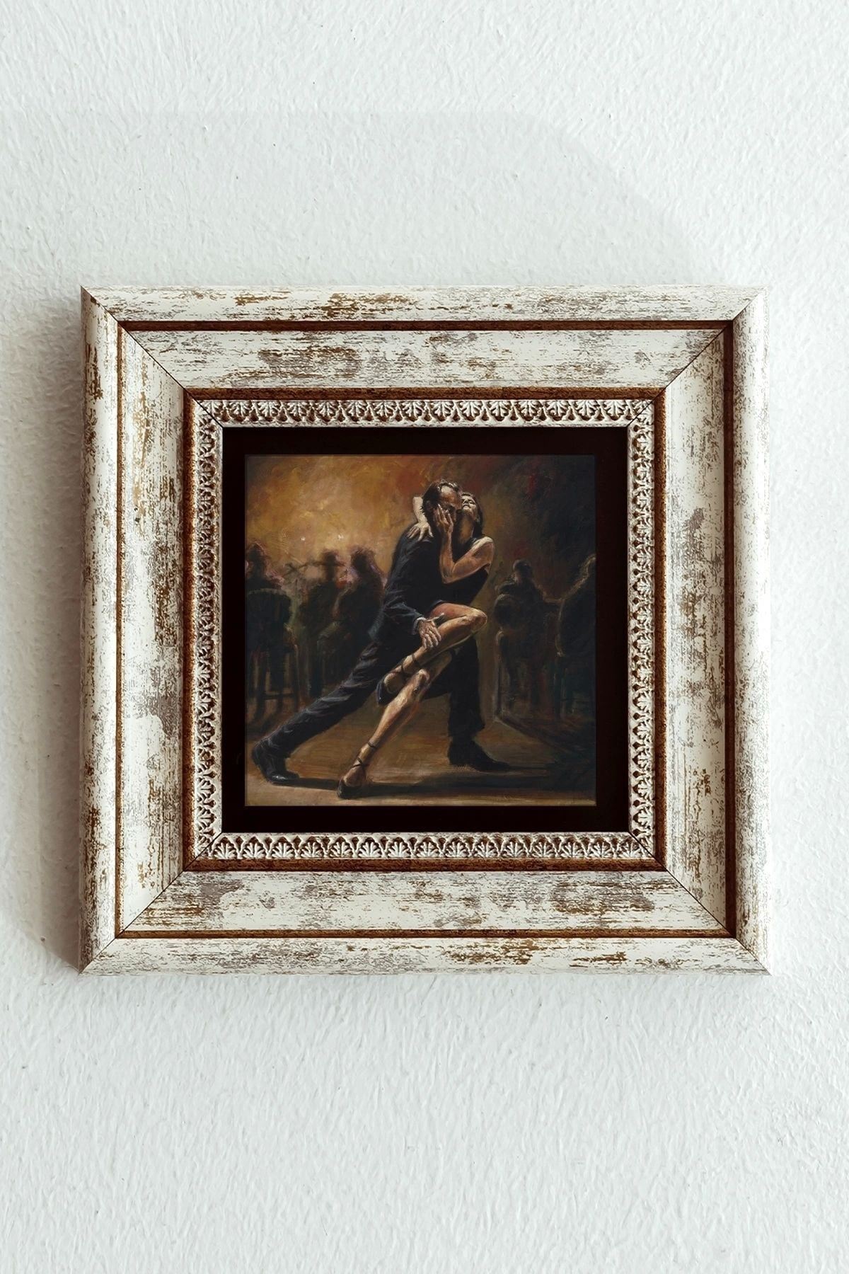 Dans Çerçeveli Taş Tablo , Çerçeveli Taş Duvar Dekoru-enkcrcvtbl-00113 20 cm