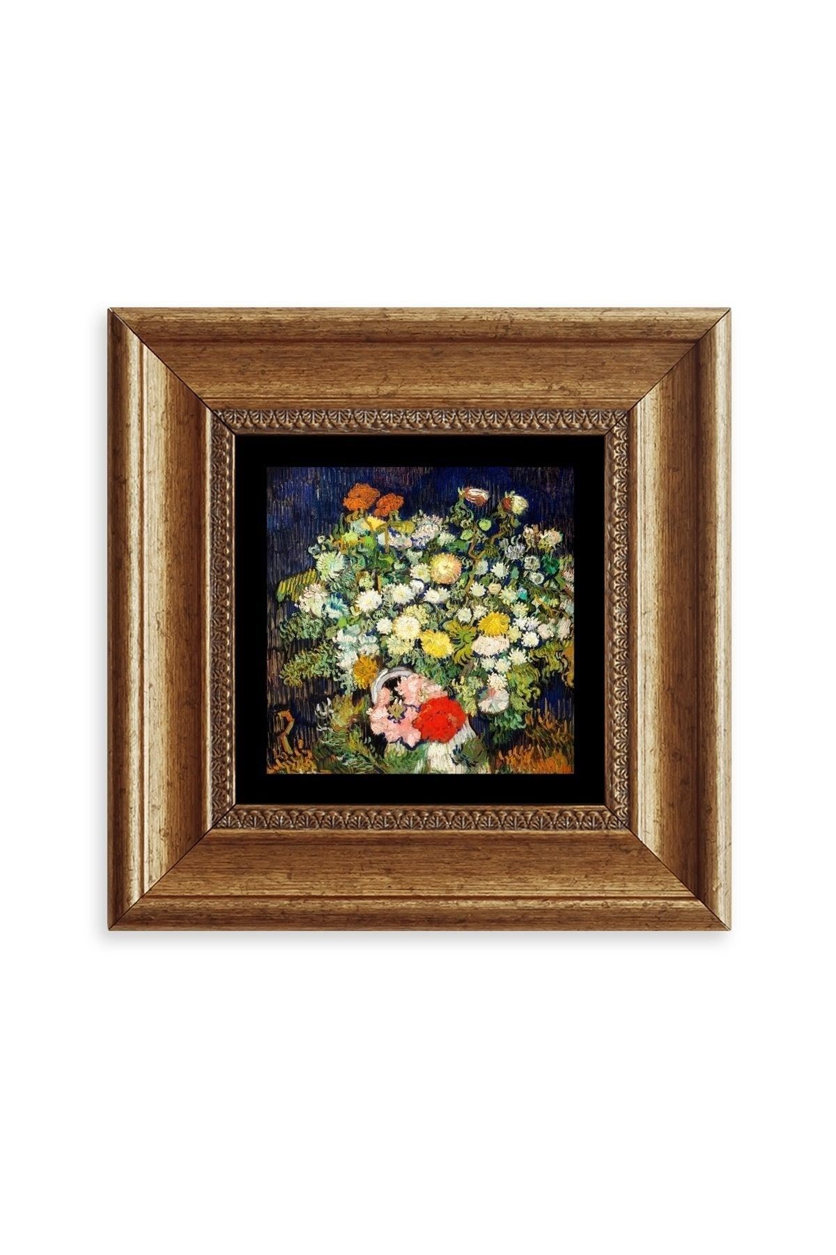 Van Gogh Çerçeveli Taş Tablo 20 cm