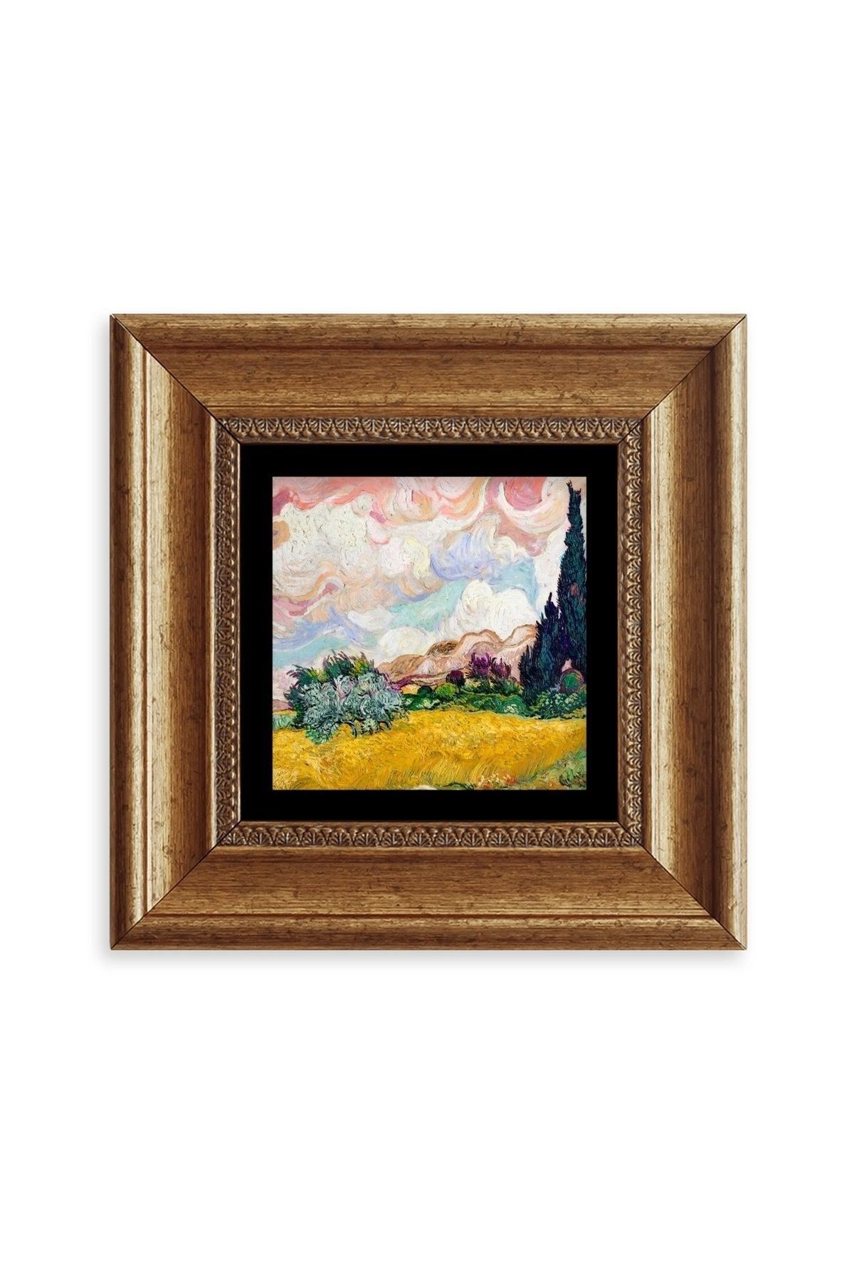 Van Gogh Çerçeveli Taş Tablo 20 cm