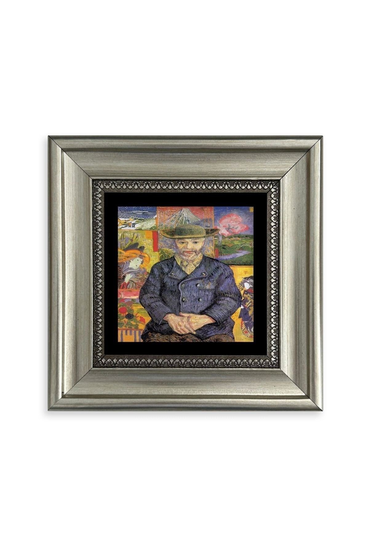 Van Gogh Çerçeveli Taş Tablo 20 cm