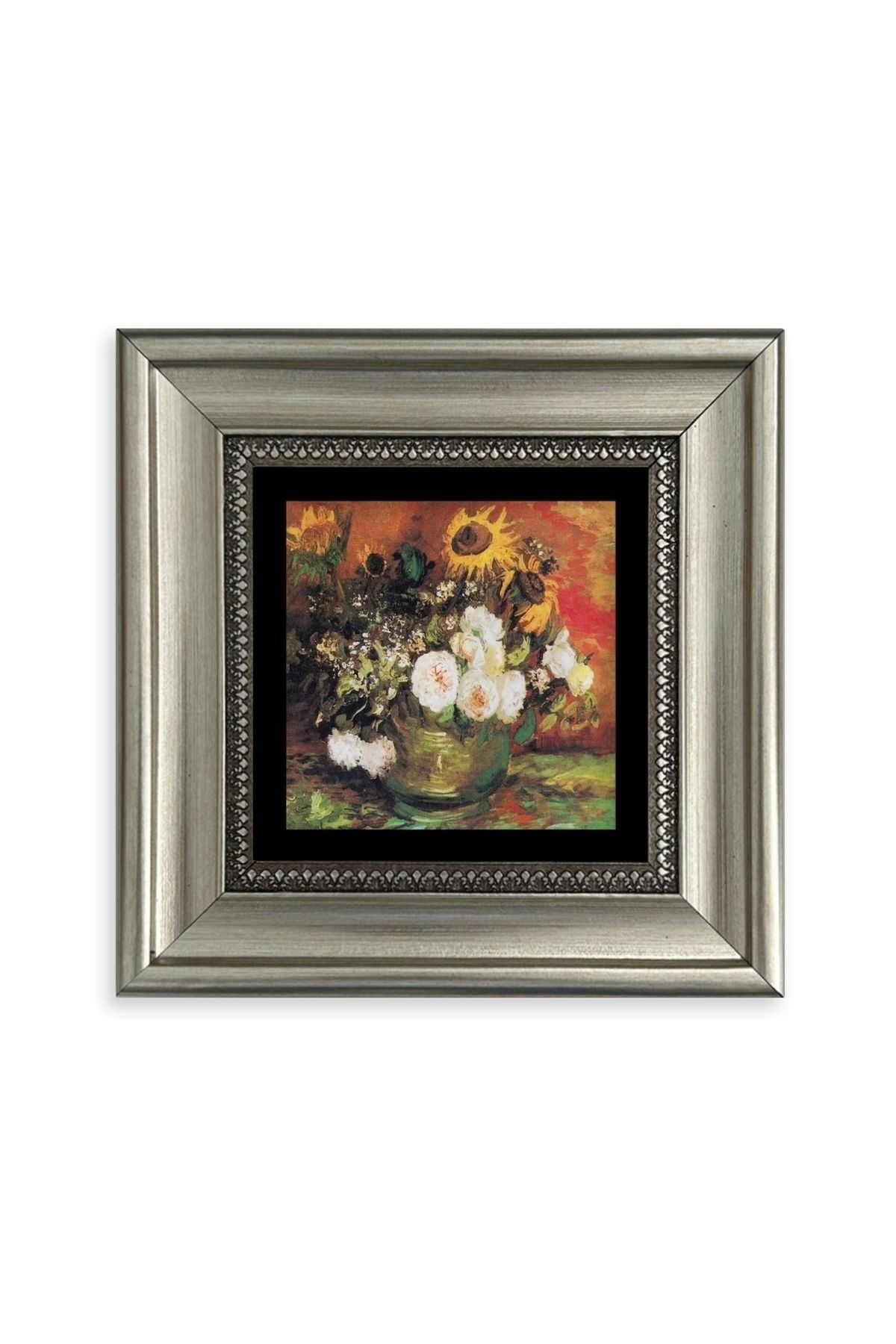 Van Gogh Çerçeveli Taş Tablo 20 cm