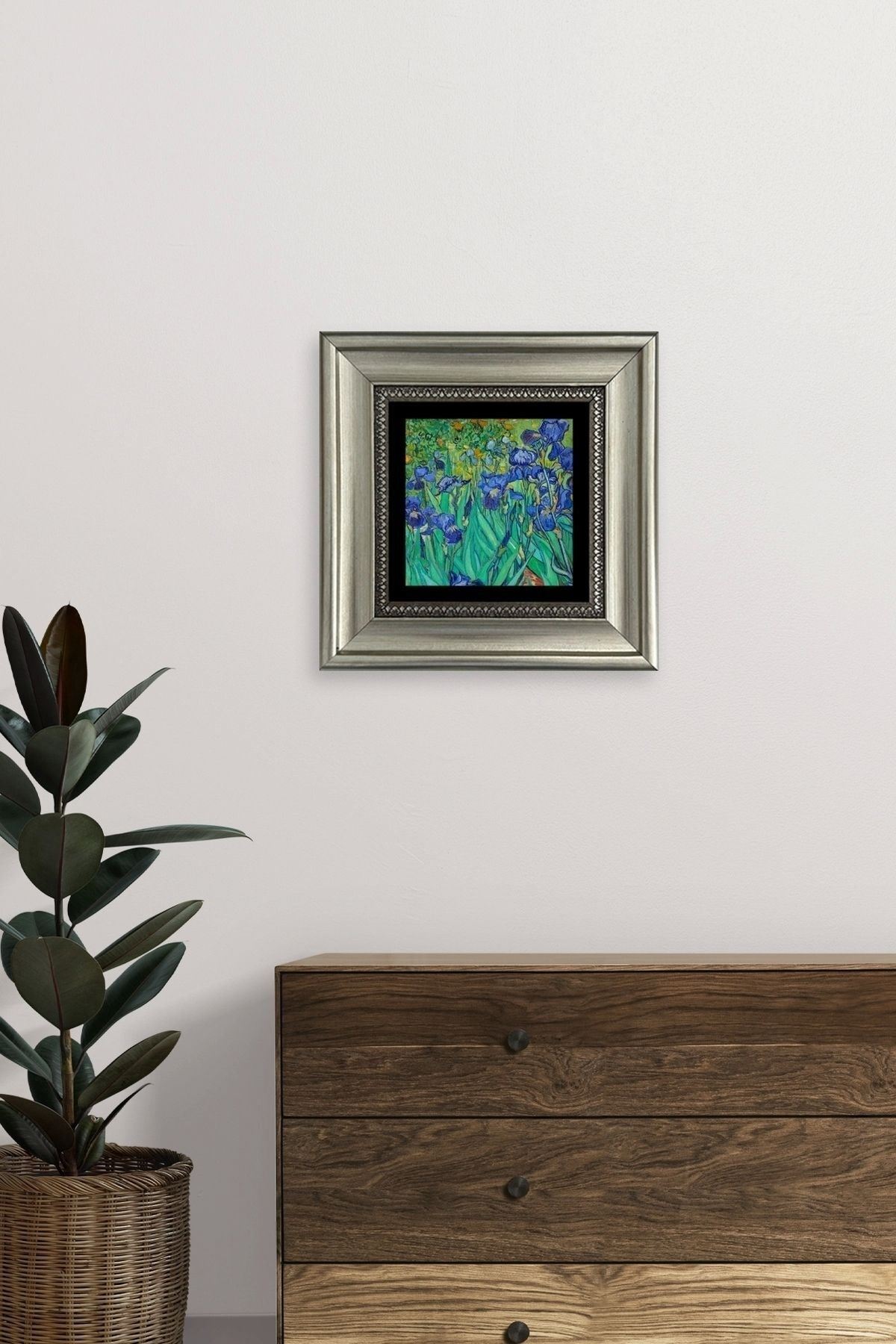 Van Gogh Çerçeveli Taş Tablo 20 cm