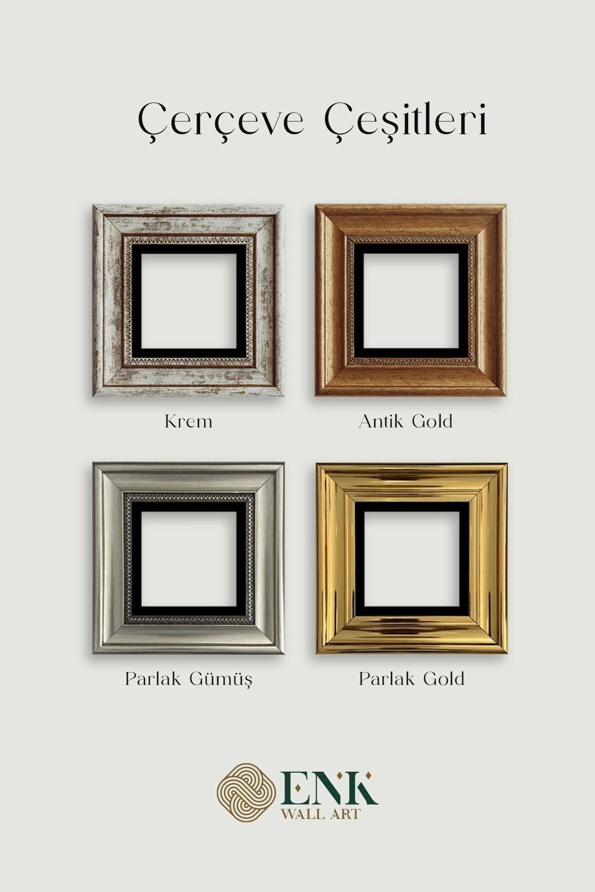 Doğa 3 lü Set Çerçeveli Taş Tablo 20 cm