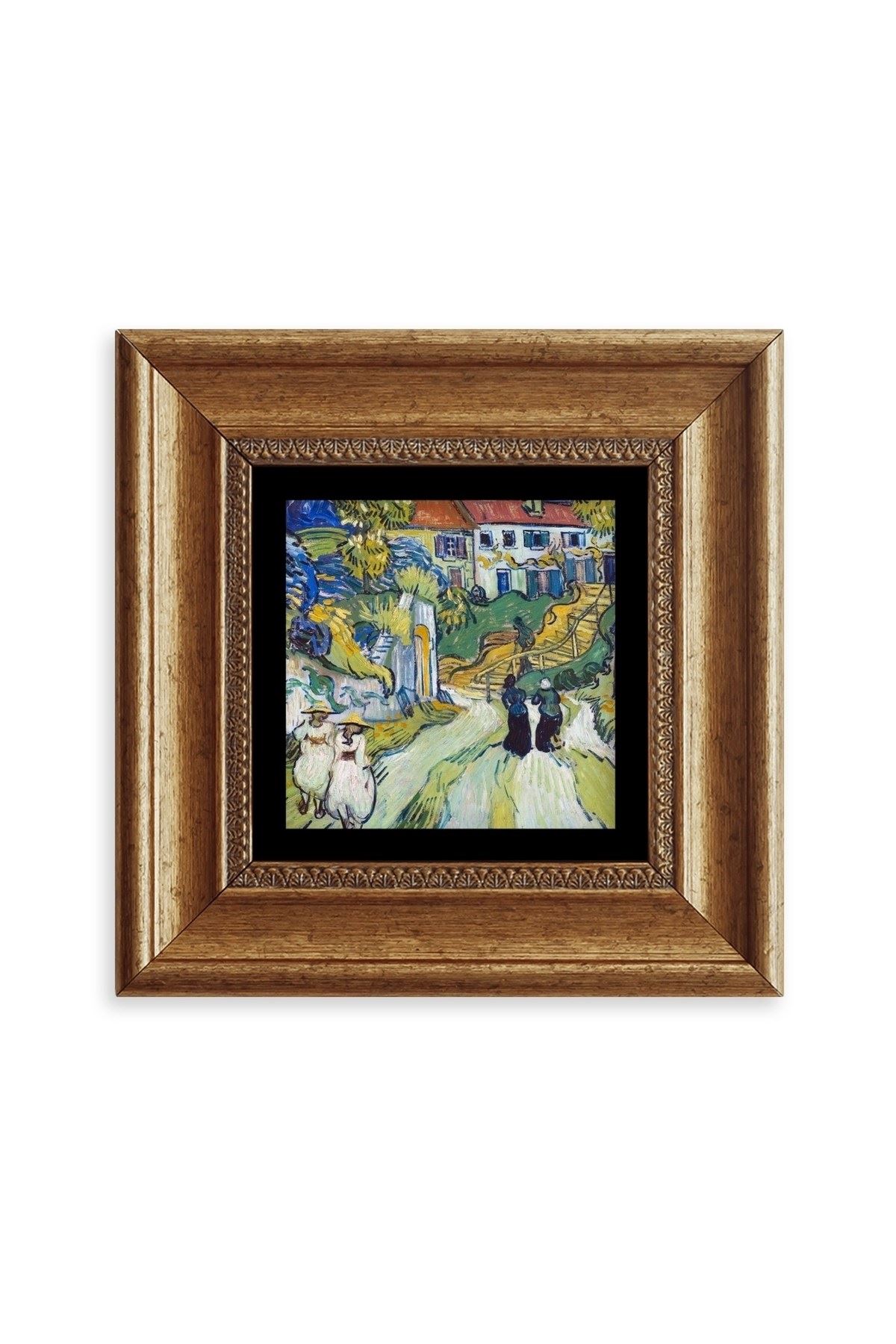 Van Gogh Çerçeveli Taş Tablo 20 cm