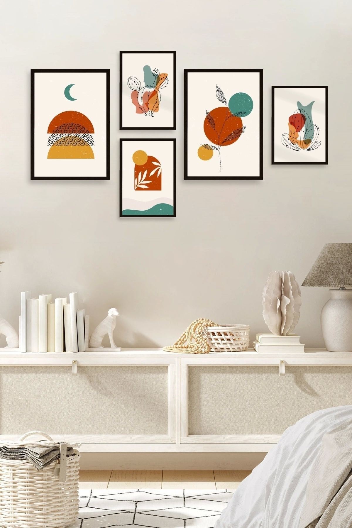 Çiçekler 5'li Tablo 30 x 40