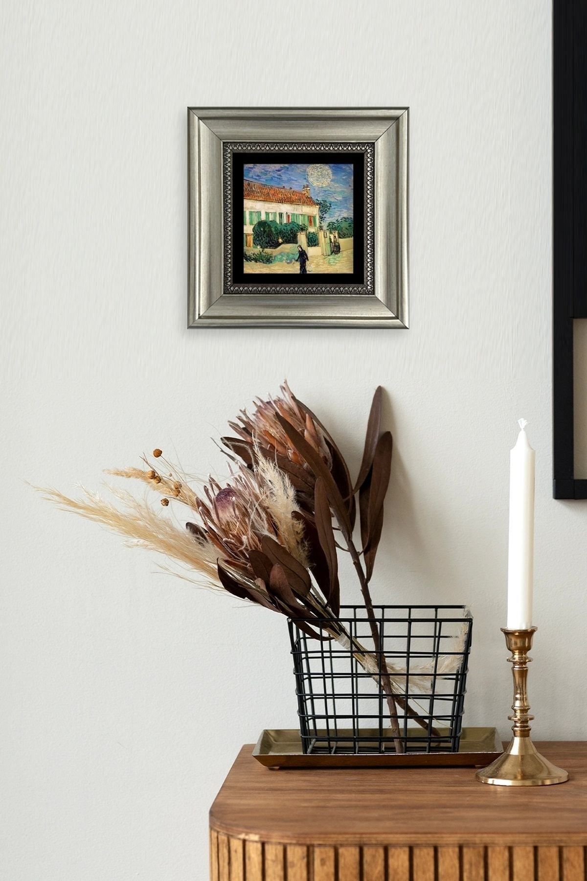 Manzara Çerçeveli Taş Tablo 20 cm