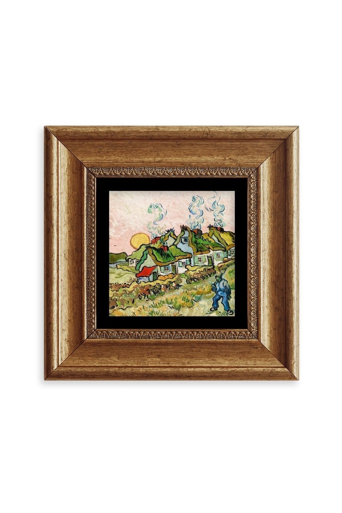 Van Gogh Çerçeveli Taş Tablo 20 cm