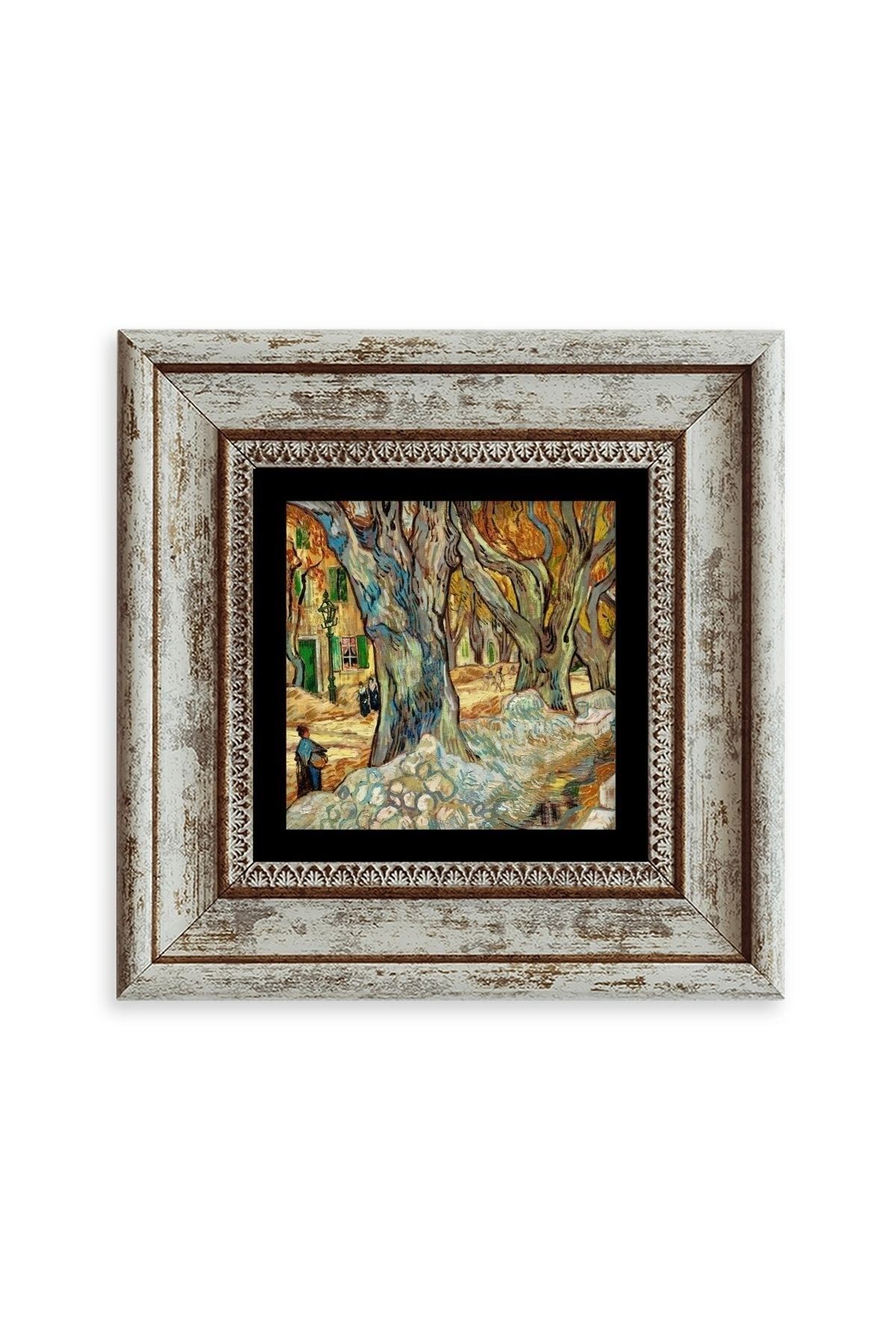 Van Gogh Çerçeveli Taş Tablo 20 cm