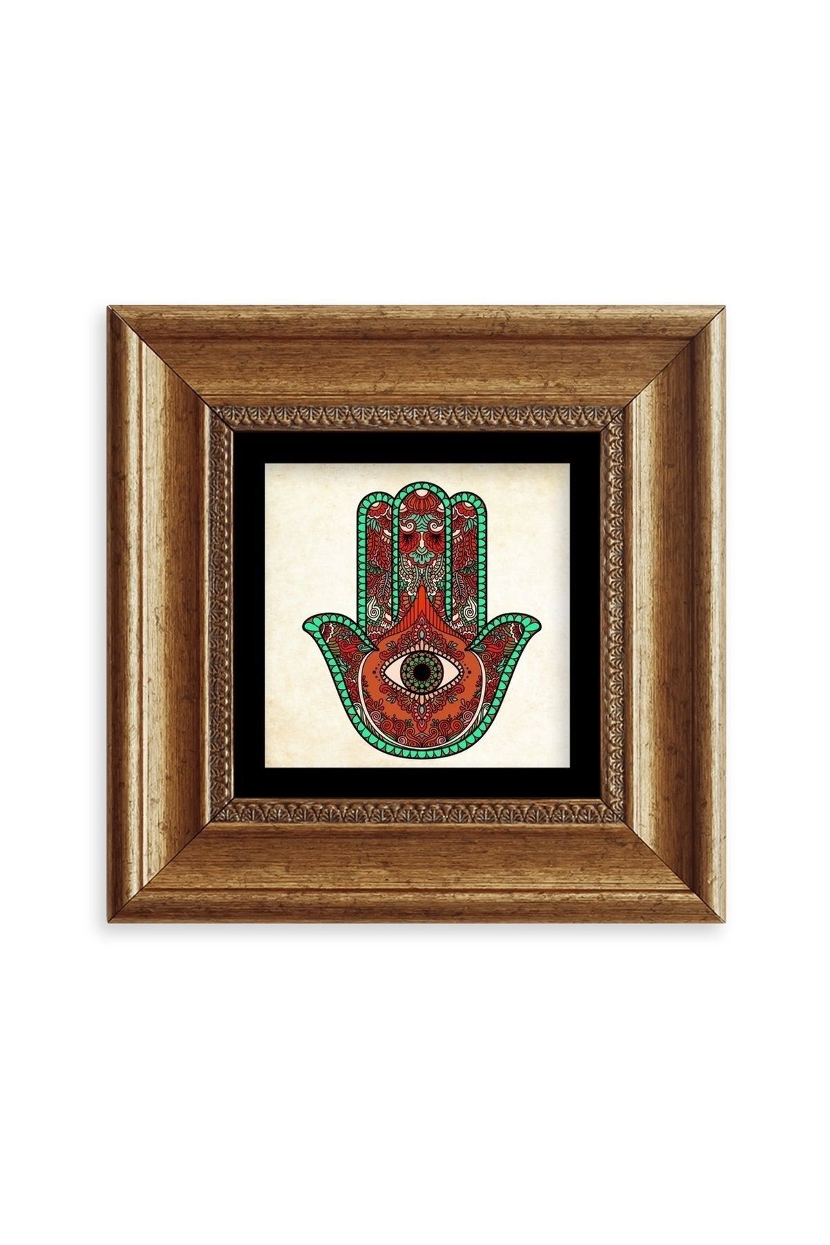 Fatma Ana Eli Çerçeveli Taş Tablo 20 cm