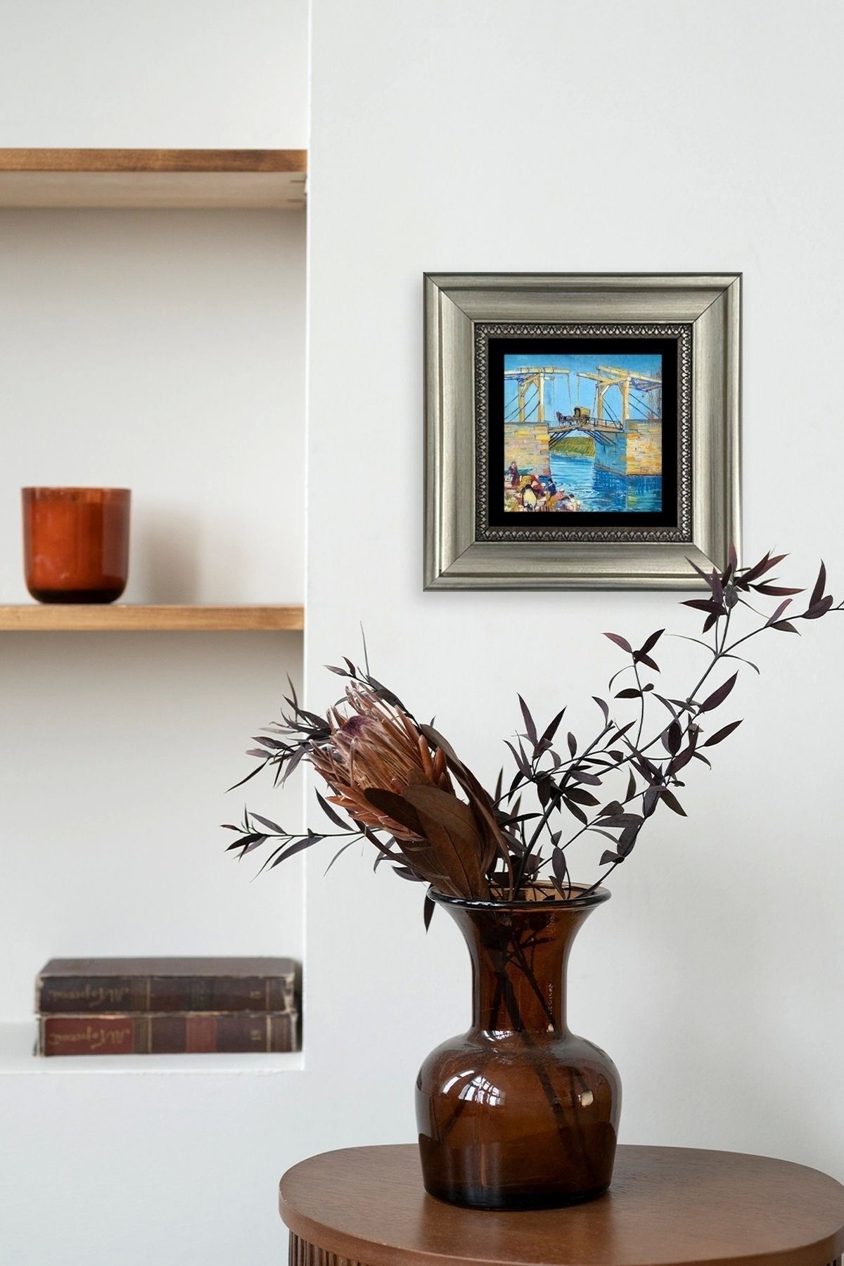 Köprü Çerçeveli Taş Tablo 20 cm