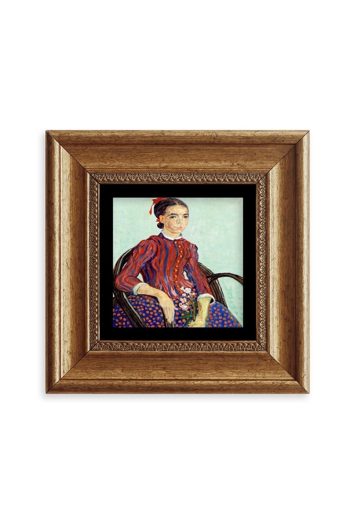 Van Gogh Çerçeveli Taş Tablo 20 cm