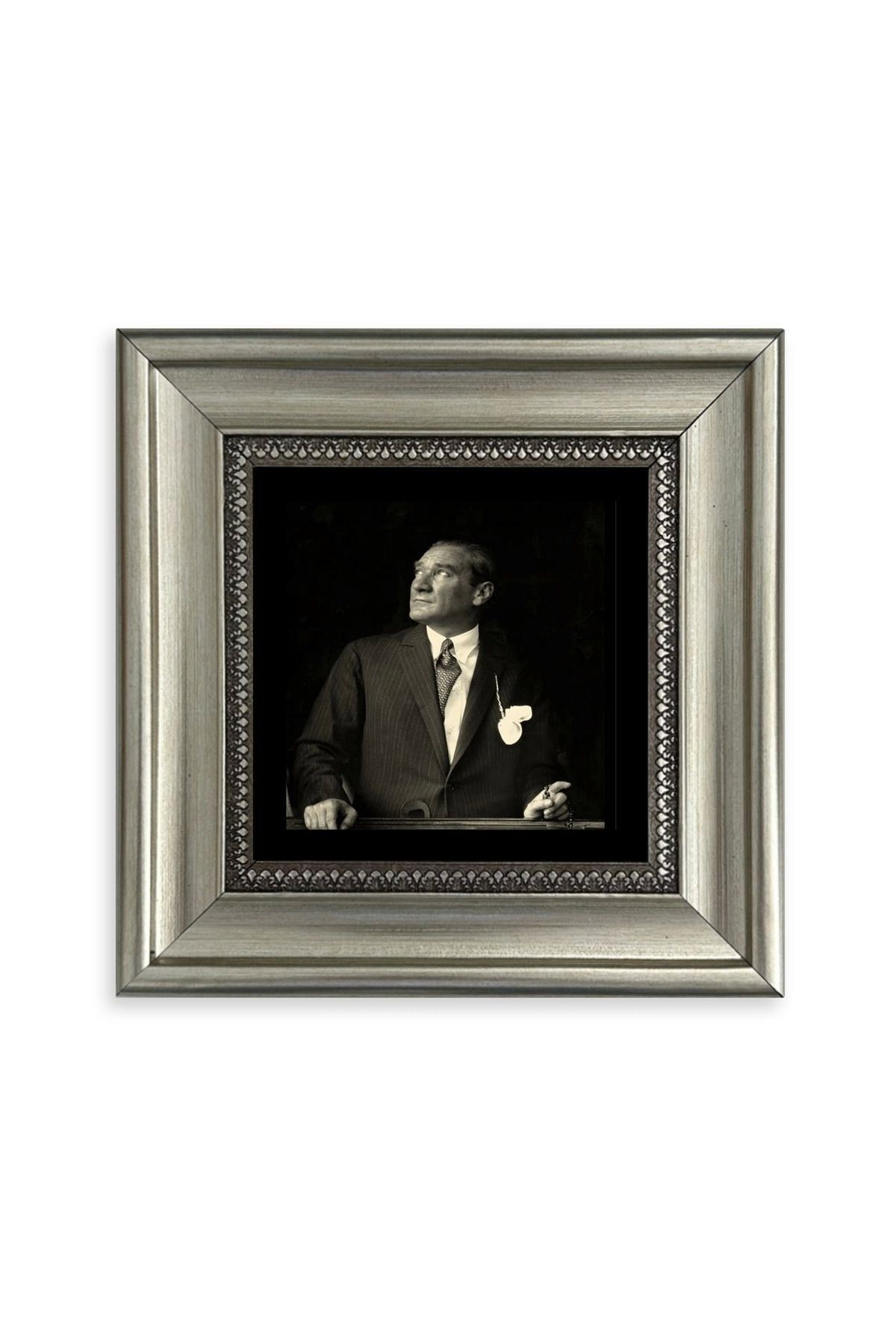 Atatürk Çerçeveli Taş Tablo 20 cm