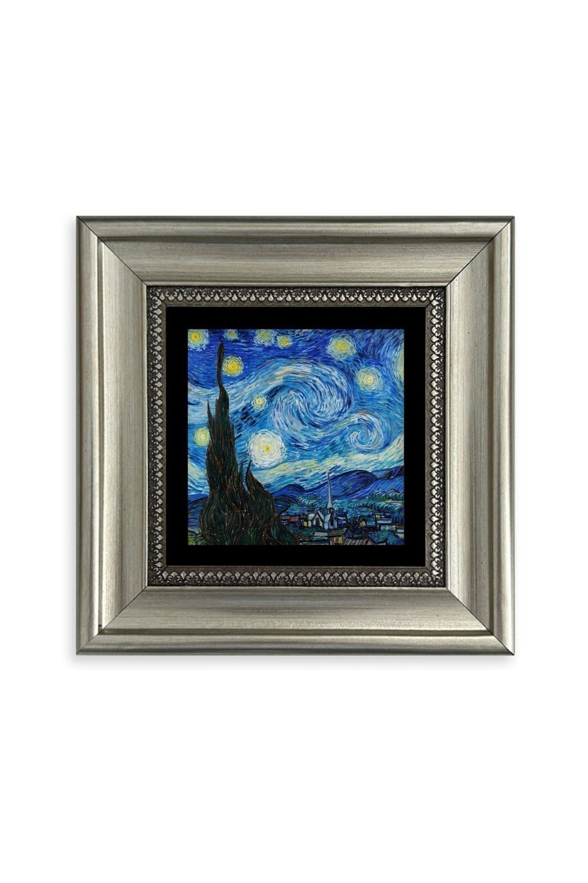 Van Gogh Çerçeveli Taş Tablo 20 cm