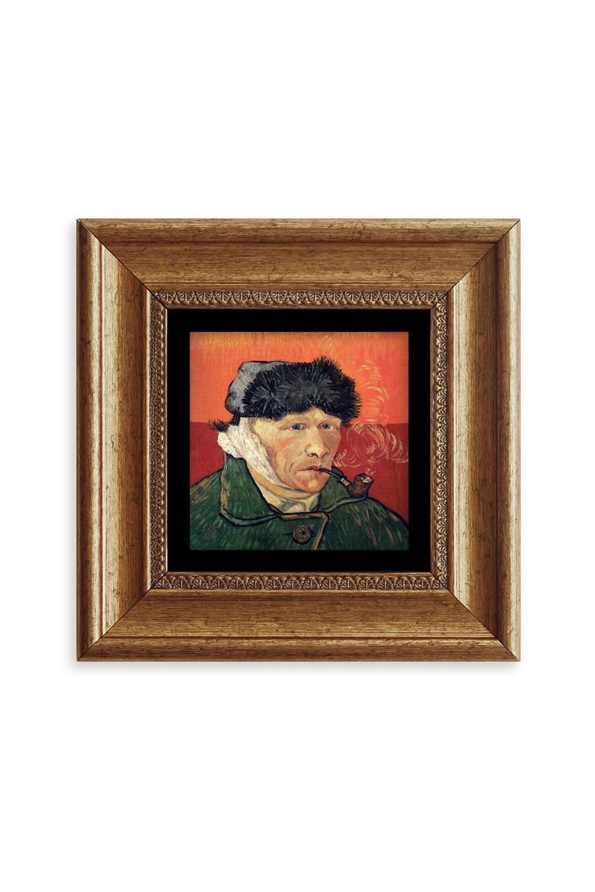 Van Gogh Çerçeveli Taş Tablo 20 cm