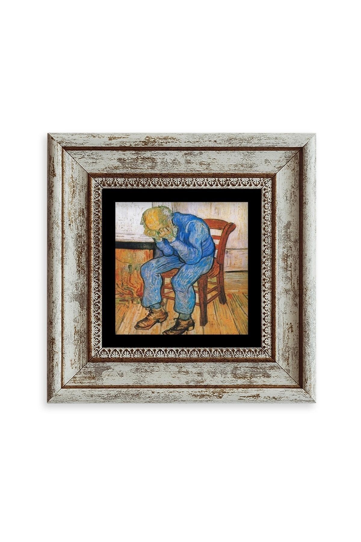 Van Gogh Çerçeveli Taş Tablo 20 cm