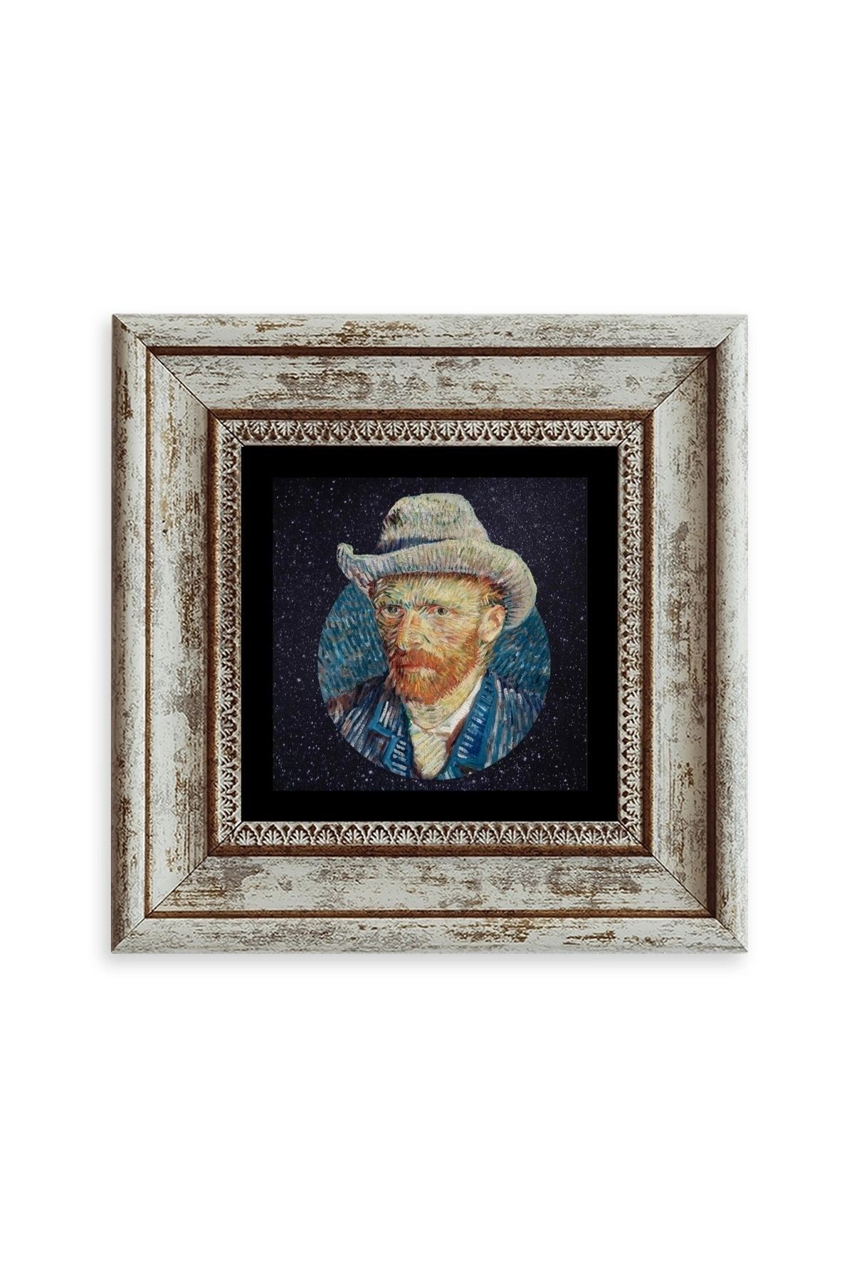 Van Gogh Çerçeveli Taş Tablo 20 cm