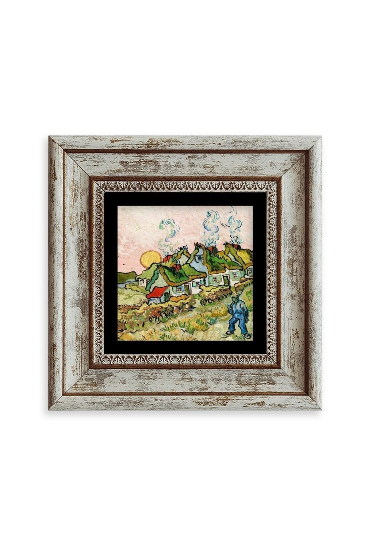 Van Gogh Çerçeveli Taş Tablo 20 cm