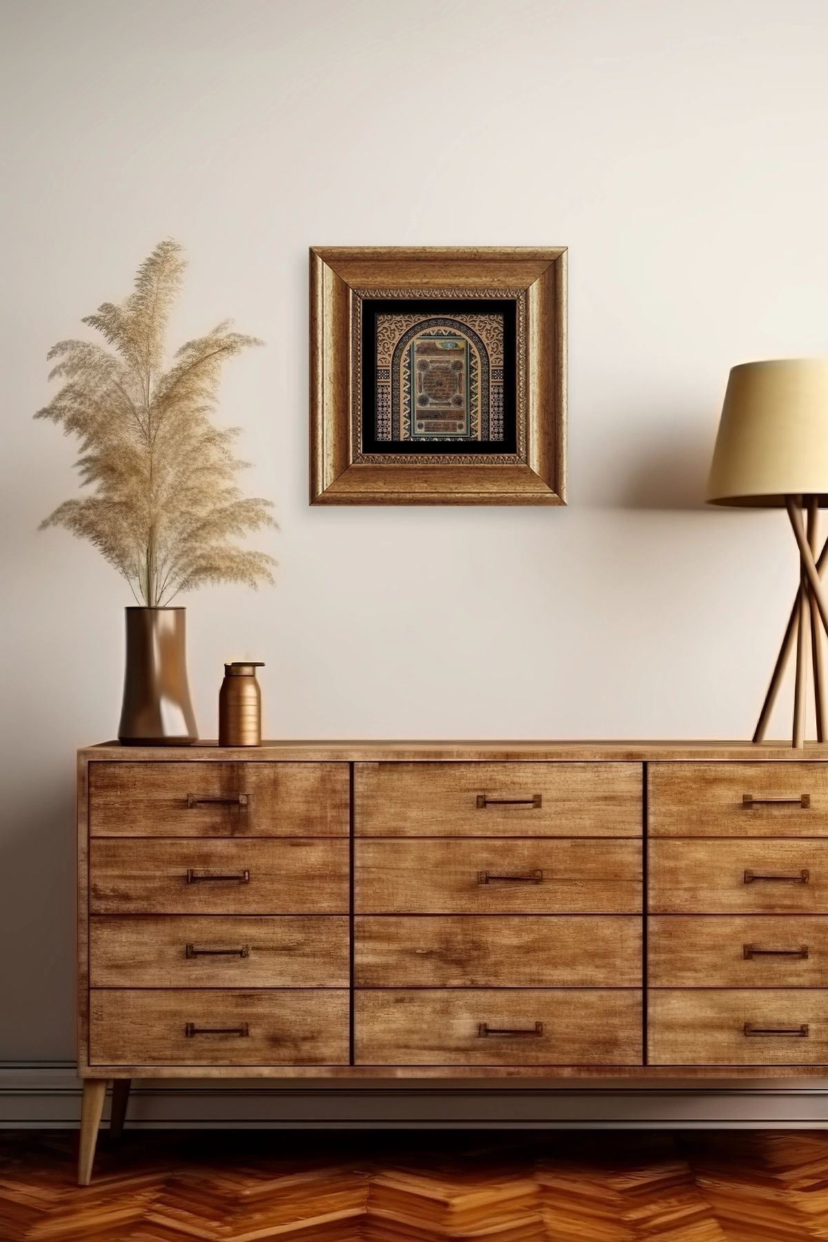 Hilye-i Şerif Çerçeveli Taş Tablo 20 cm