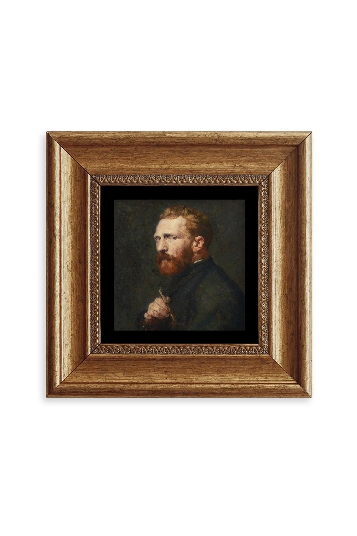 Van Gogh Çerçeveli Taş Tablo 20 cm