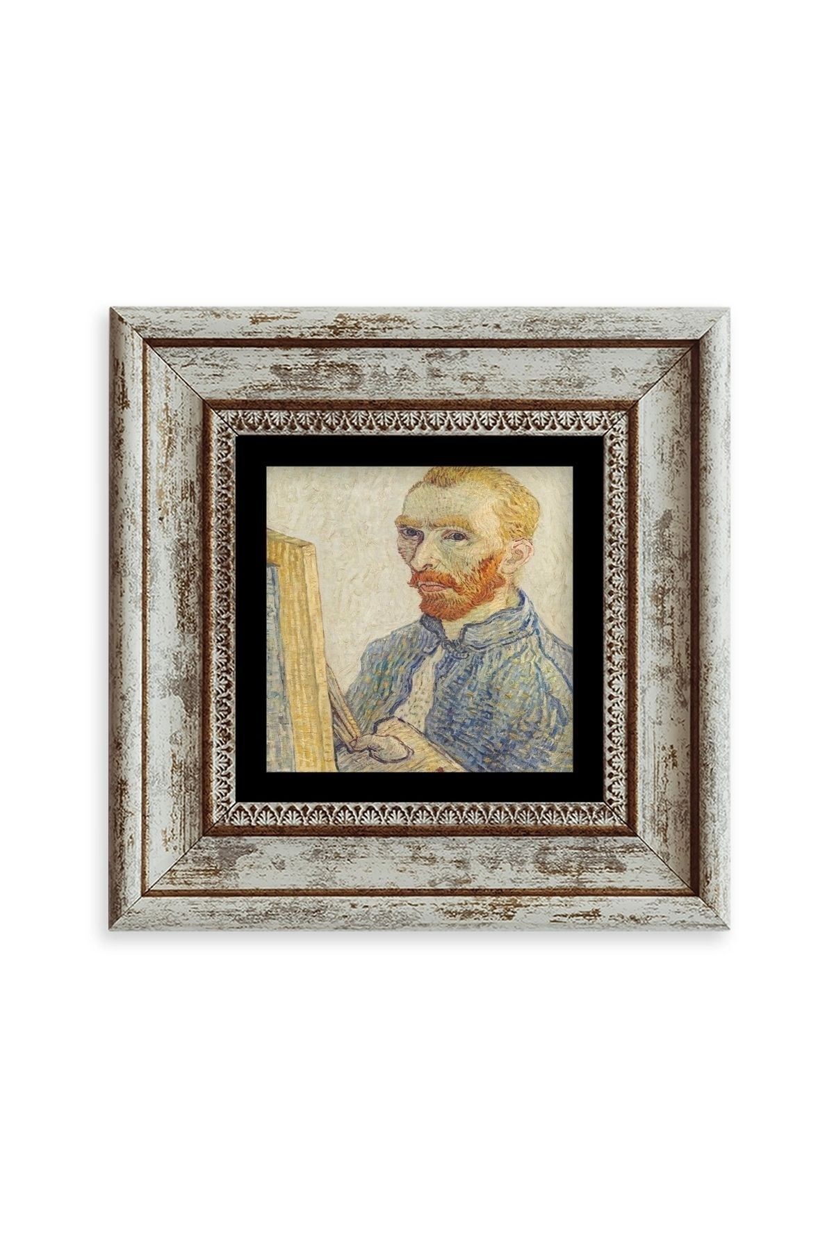 Van Gogh Çerçeveli Taş Tablo 20 cm