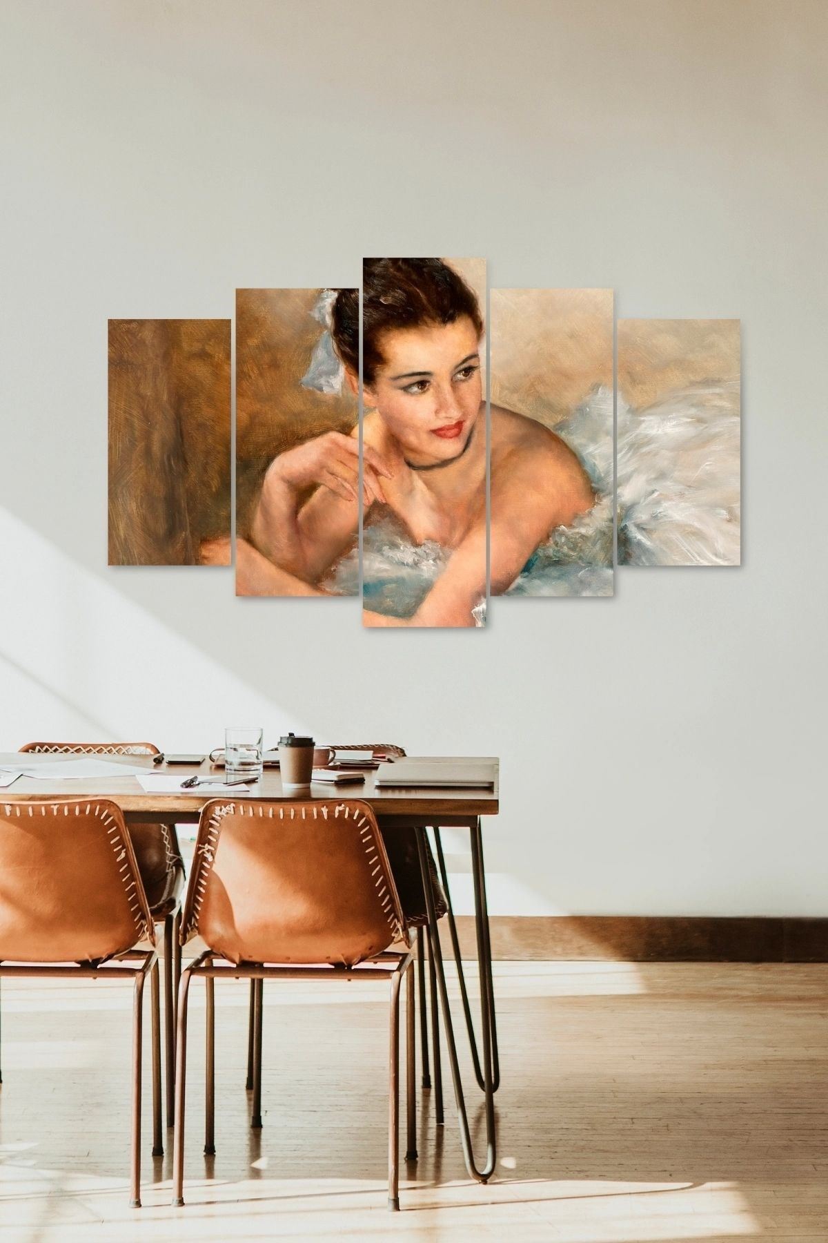 Kadın Gelinlik 5 Parçalı Mdf Tablo 60 x 100