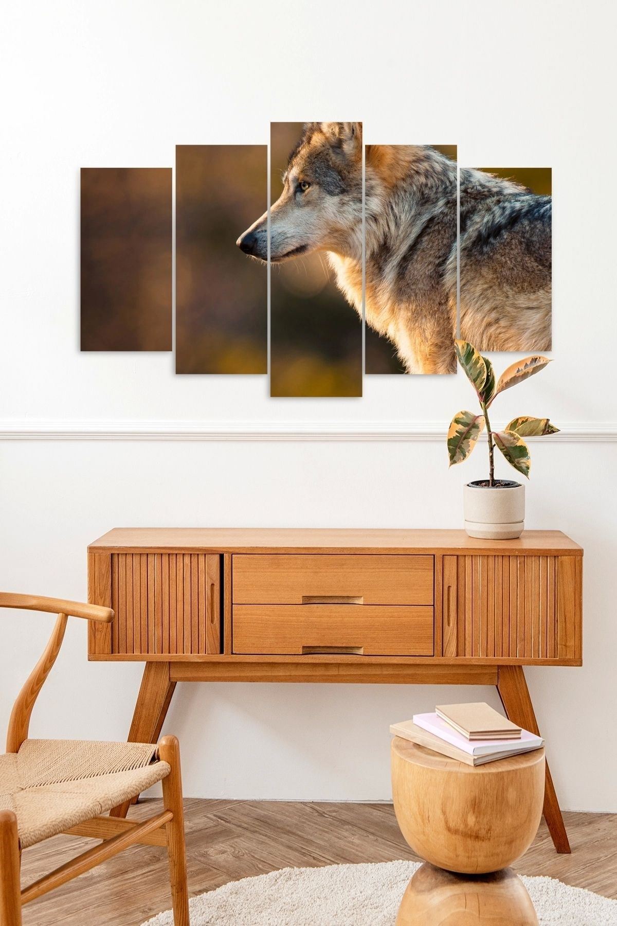 Kurt 5 Parçalı Mdf Tablo 60 x 100