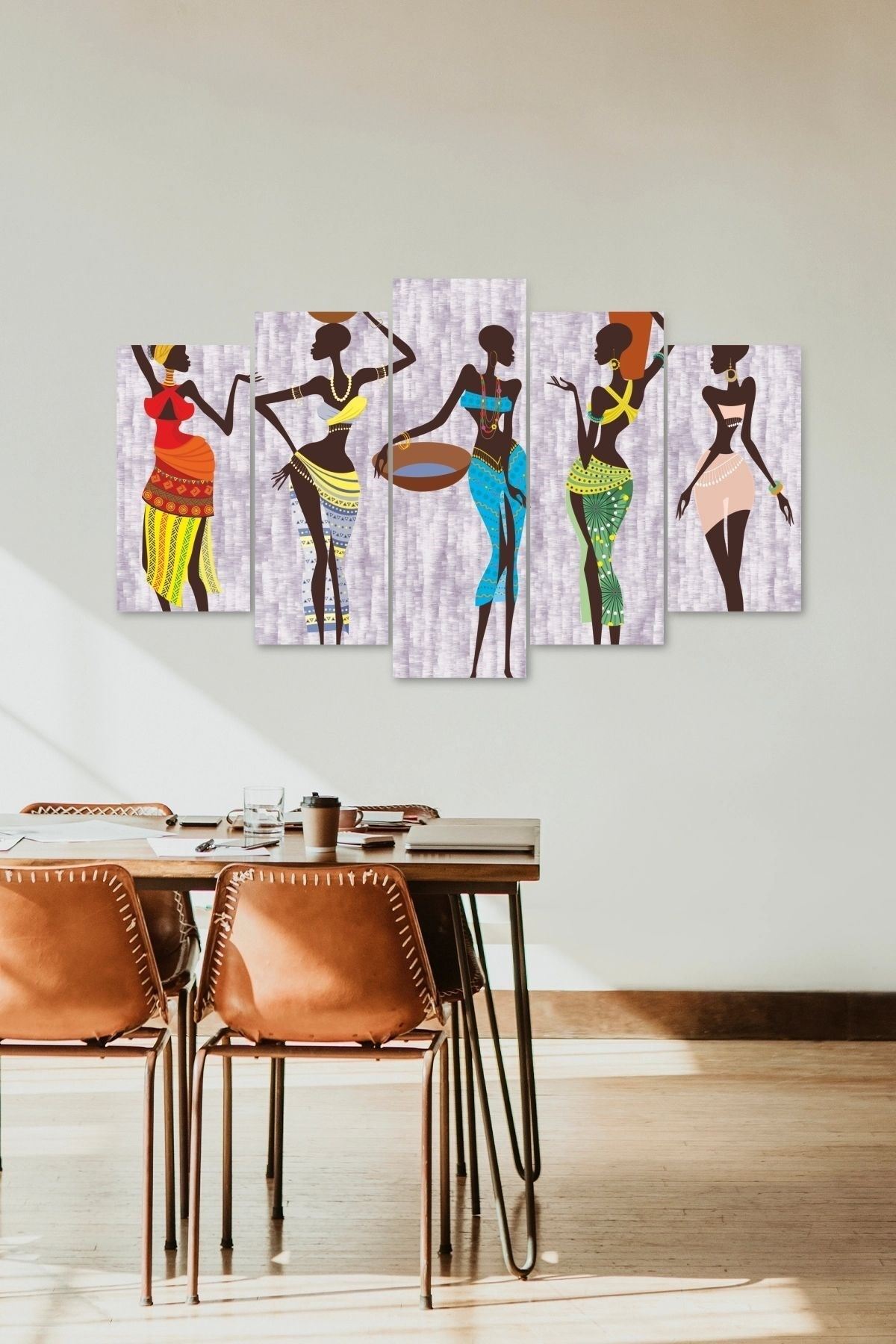 Kadınlar Dans 5 Parçalı Mdf Tablo 60 x 100