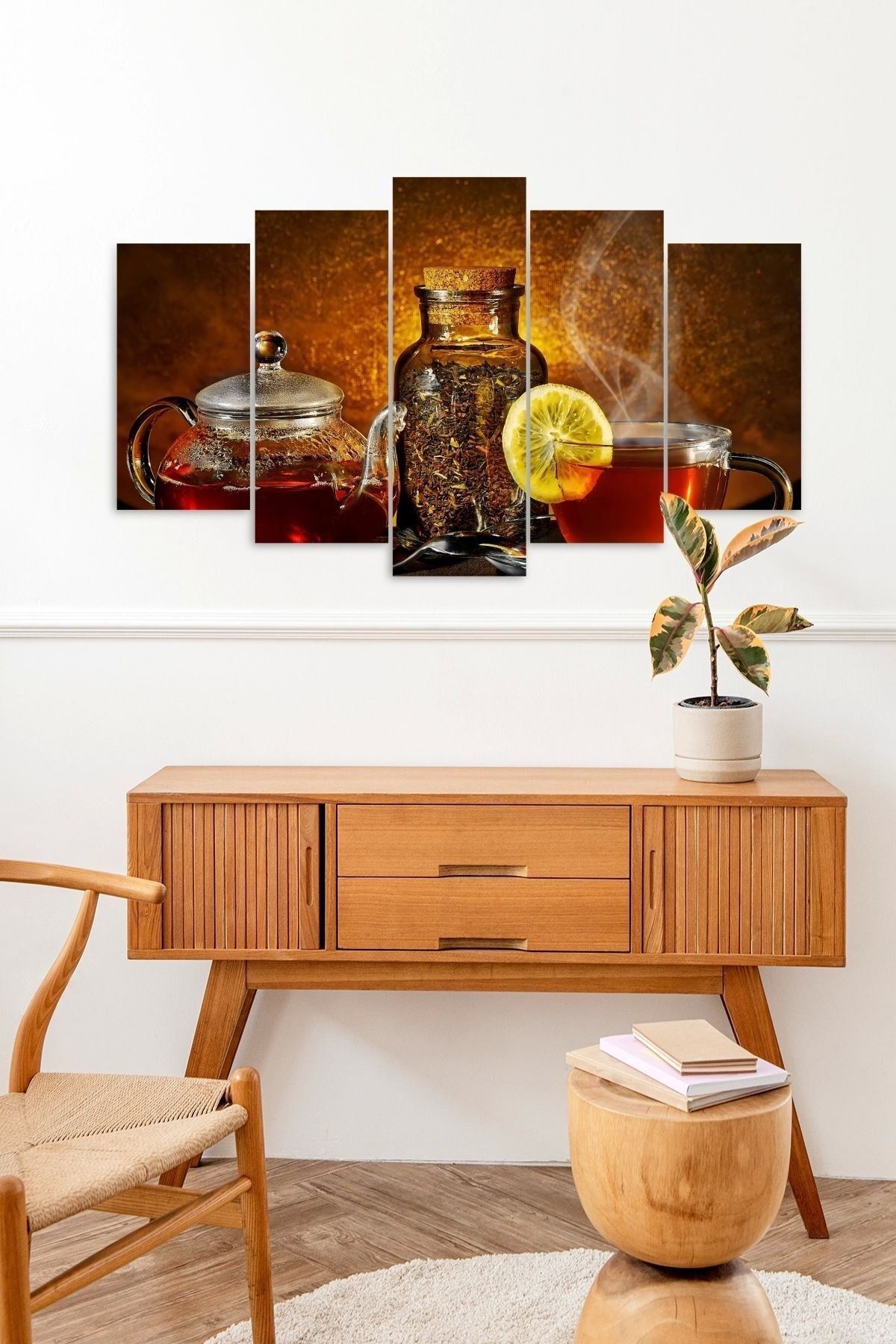 Çay Bardak 5 Parçalı Mdf Tablo 60 x 100