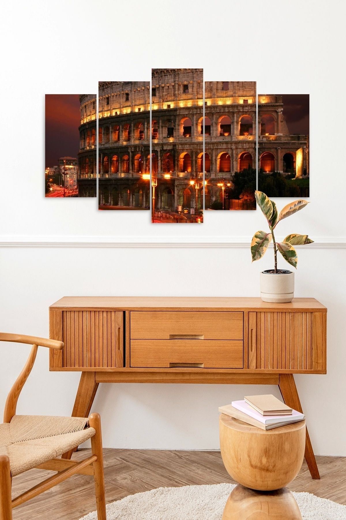 Roma Manzara 5 Parçalı Mdf Tablo 60 x 100