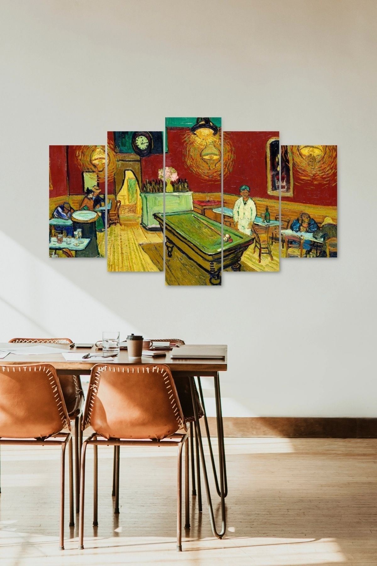 Bilardo Masası Manzara 5 Parçalı Mdf Tablo 60 x 100