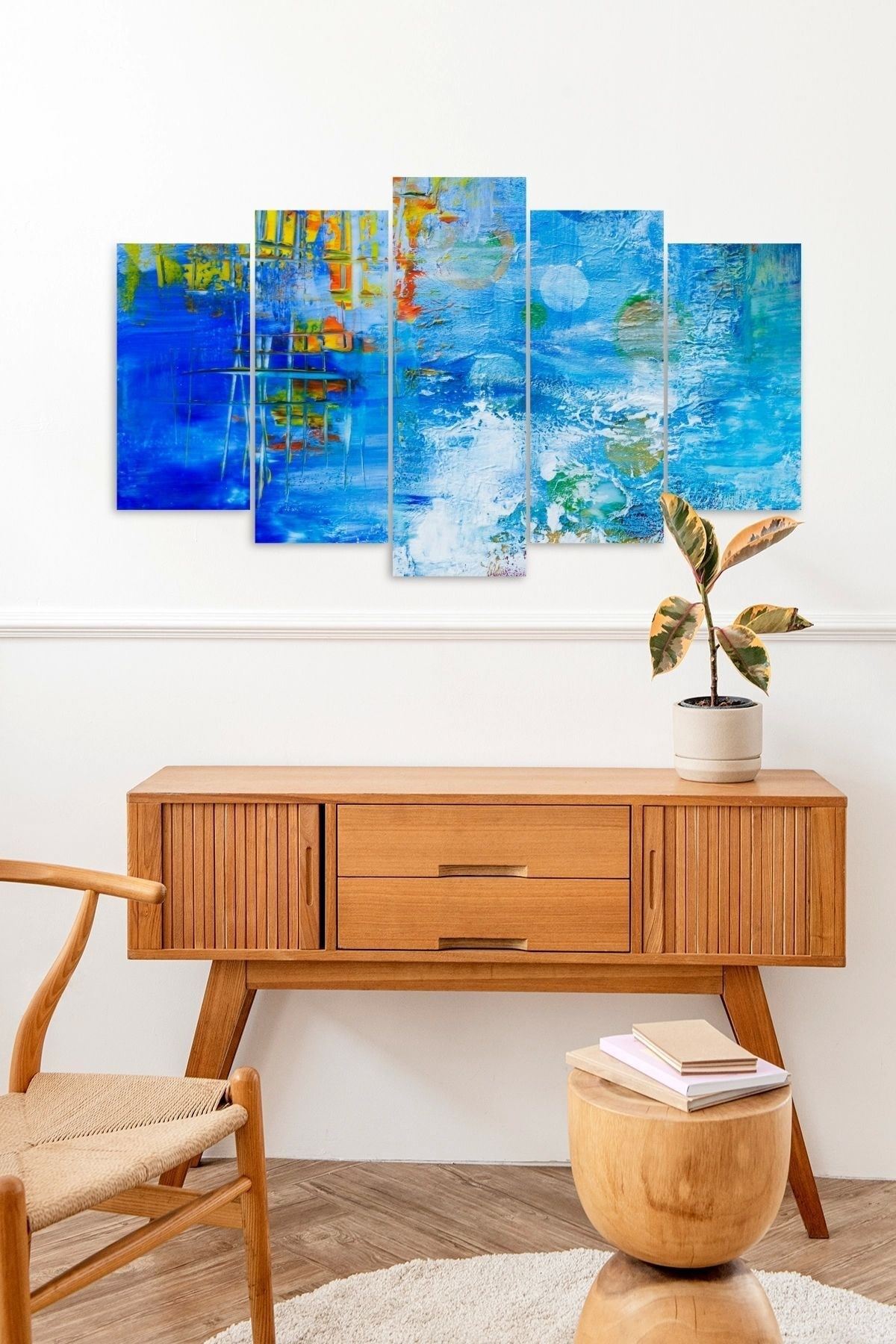 Manzara 5 Parçalı Mdf Tablo 60 x 100