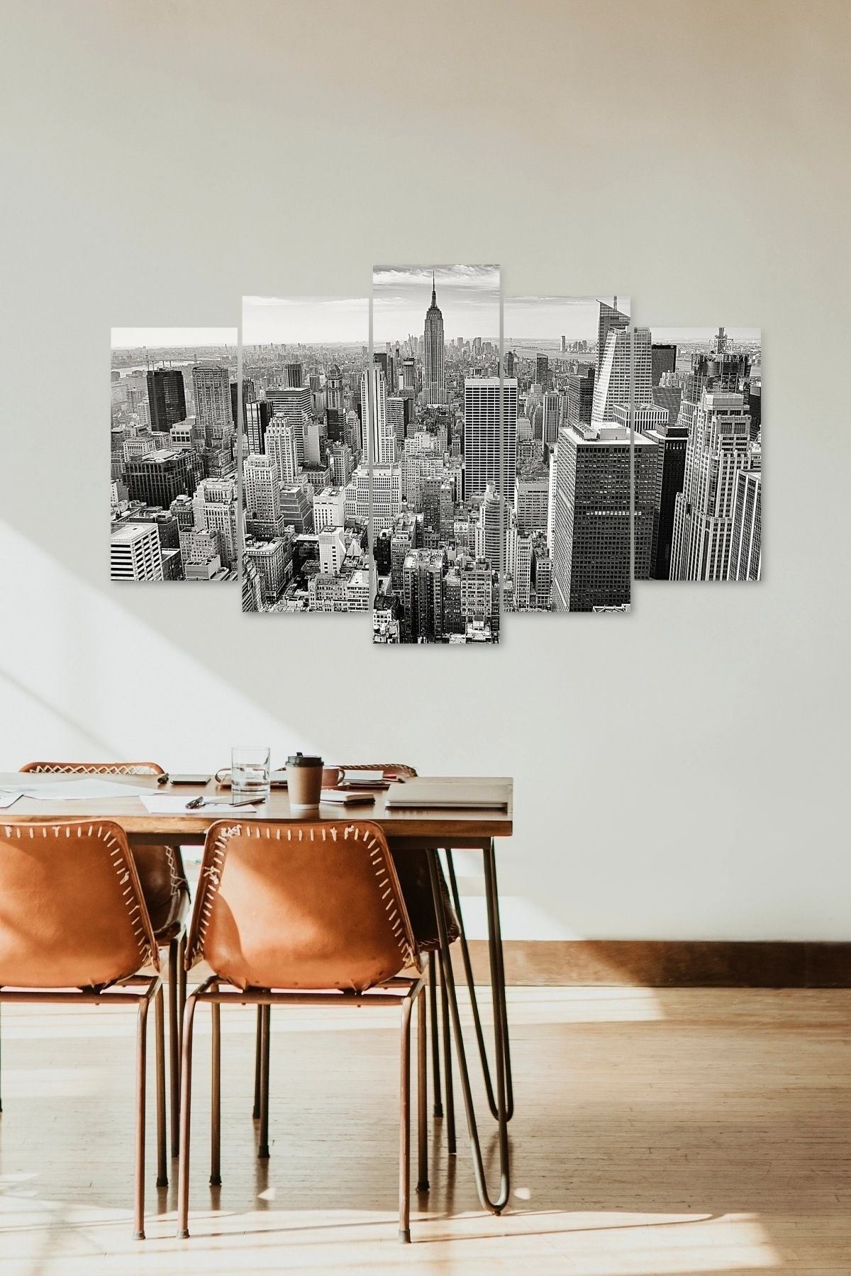 Gökdelen Şehir 5 Parçalı Mdf Tablo 60 x 100