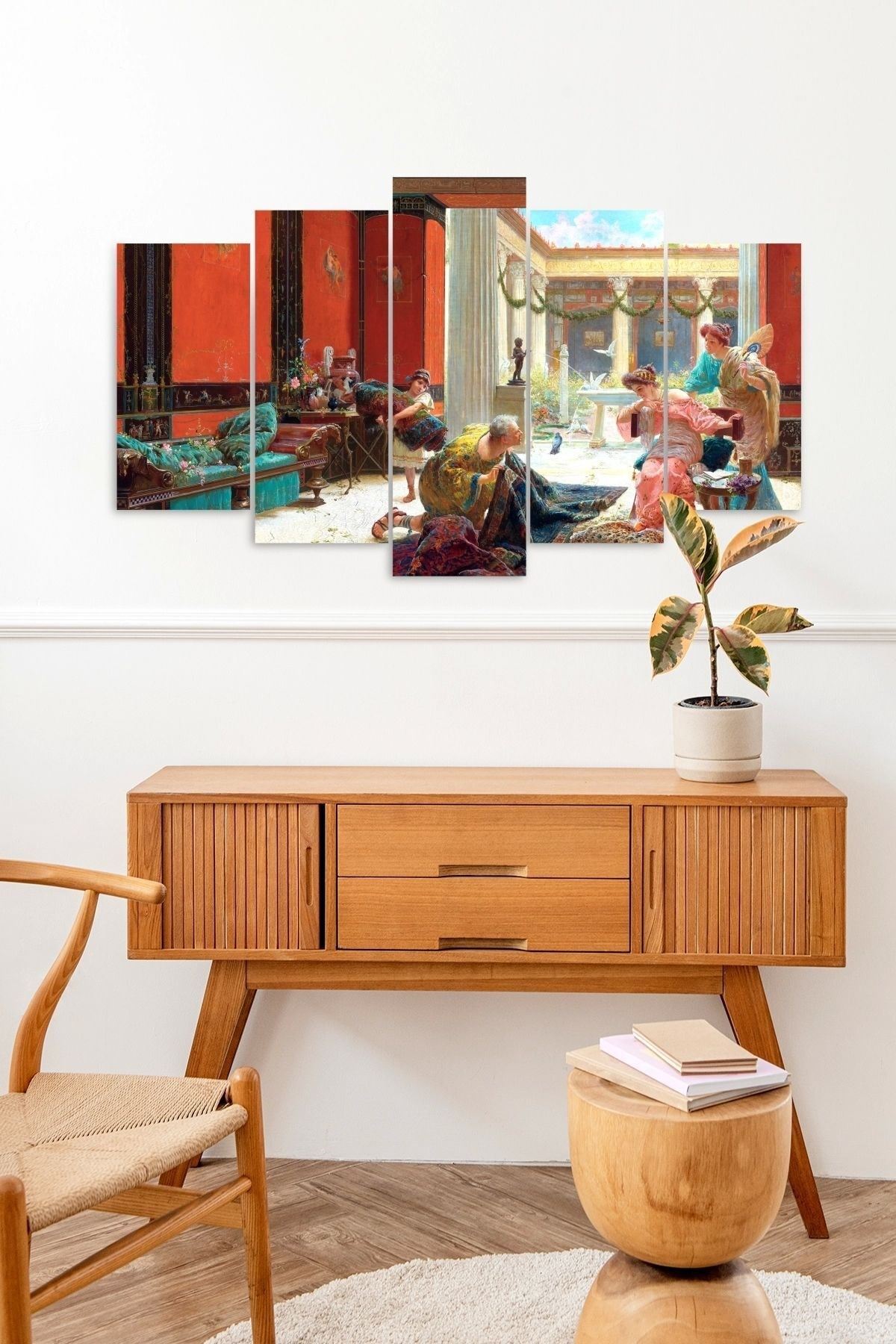 Antikacı 5 Parçalı Mdf Tablo 60 x 100